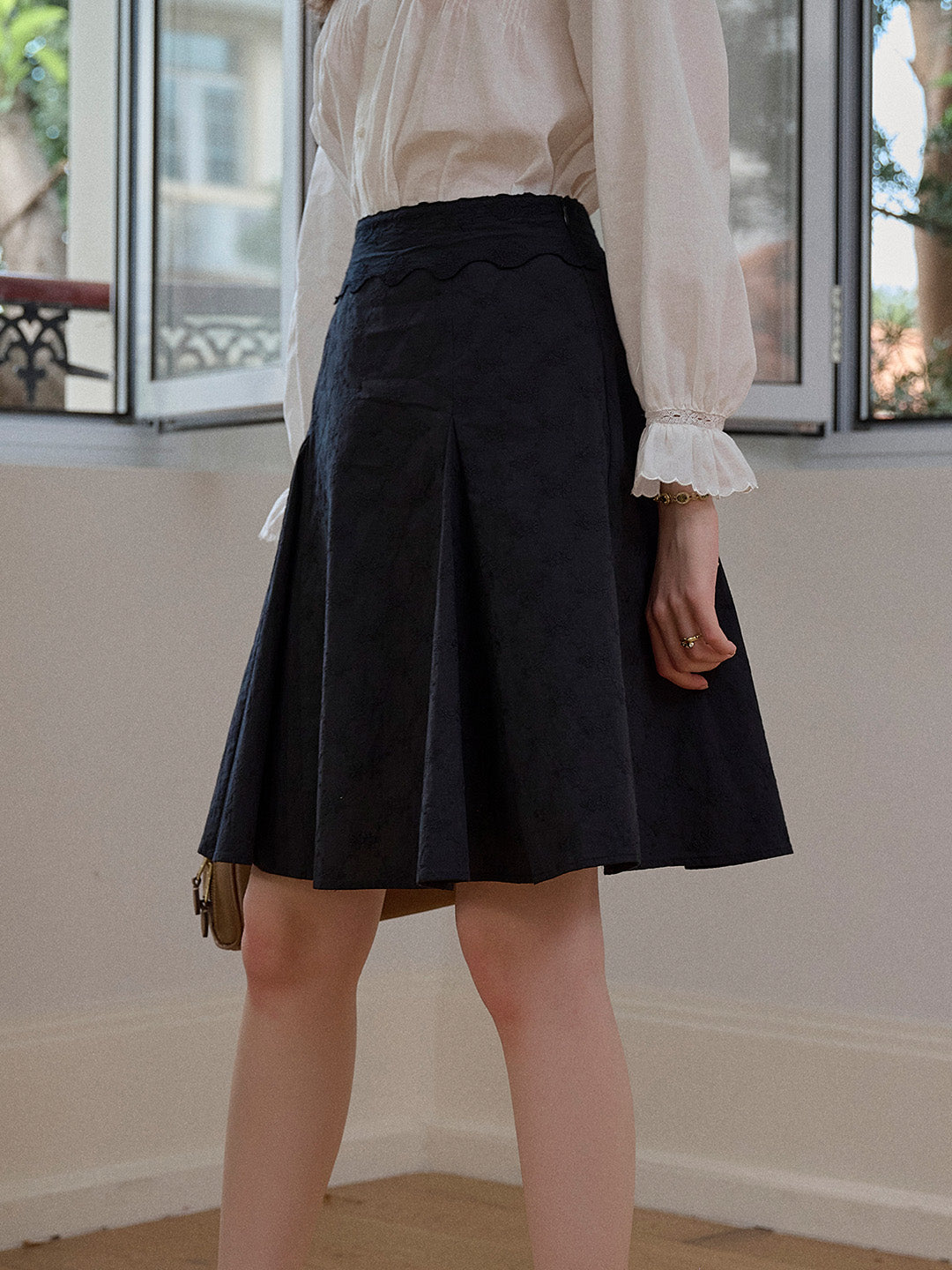 Charleigh Embroidery 100% Cotton Skirt