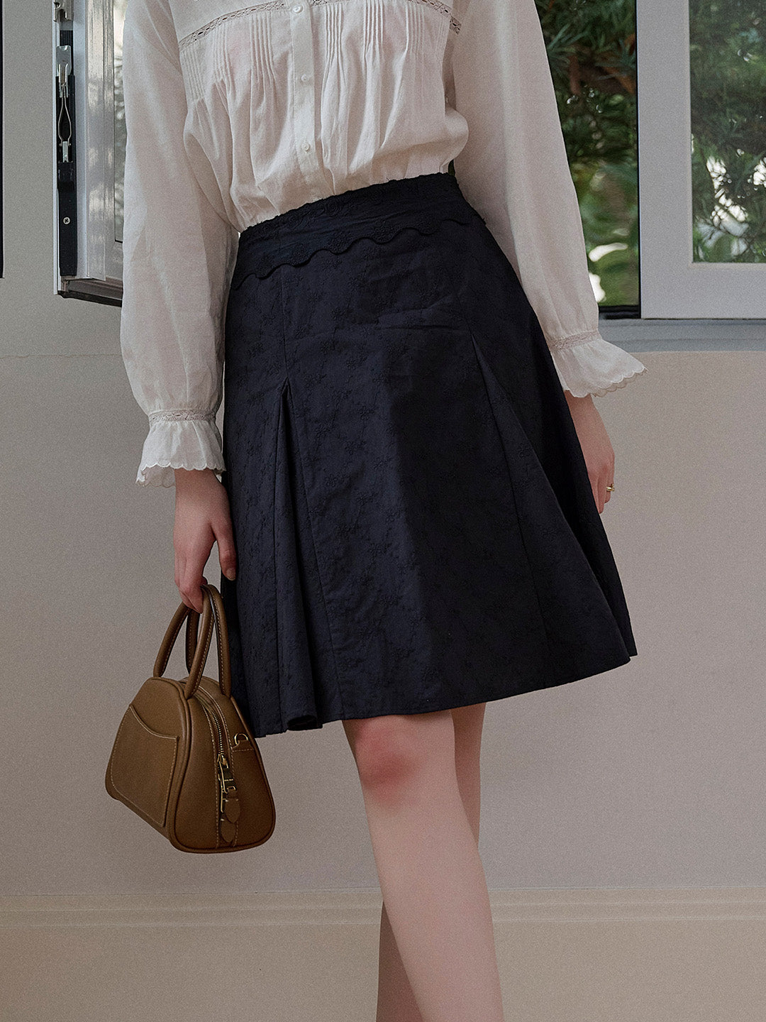 Charleigh Embroidery 100% Cotton Skirt