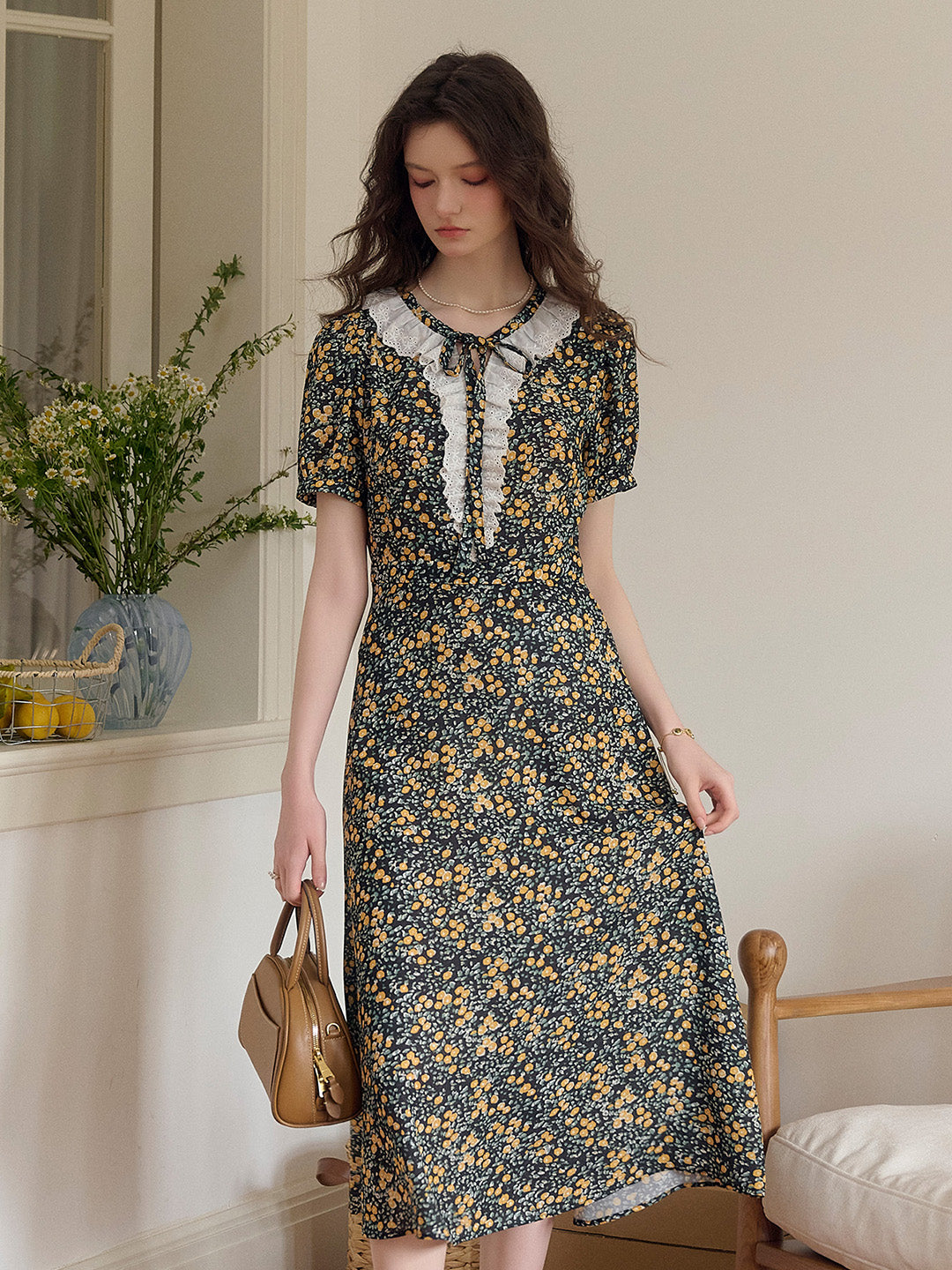 【Final Sale】Shiloh Round Neck Floral Dress
