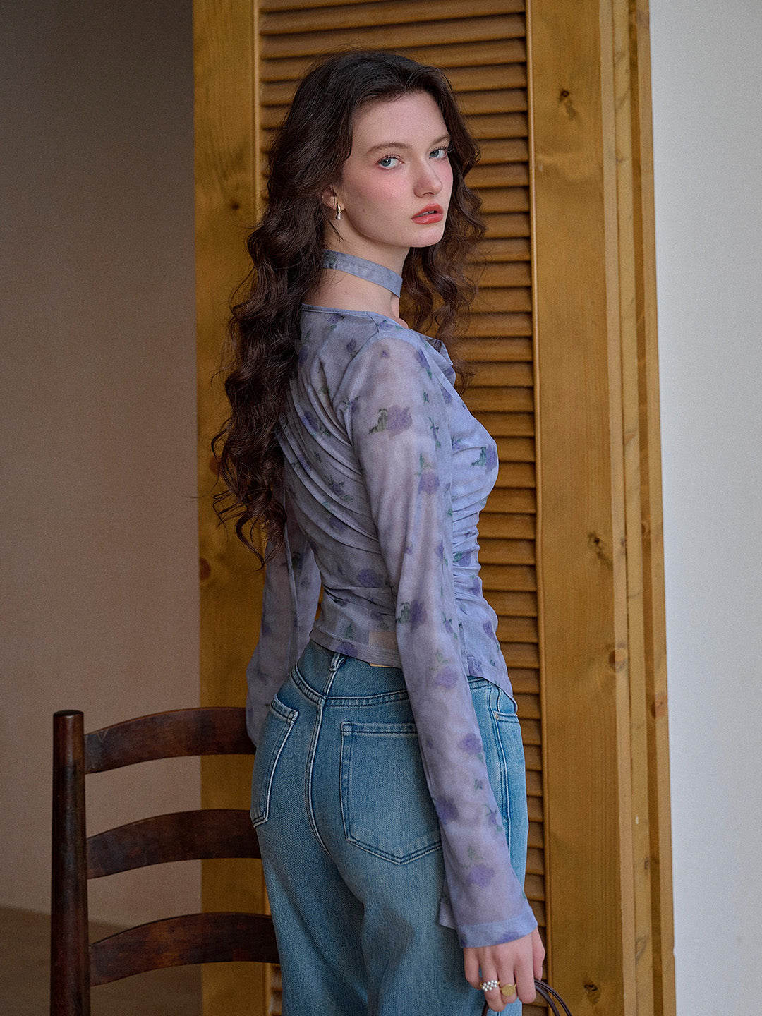 Bexley Cowl Neck Floral Blouse