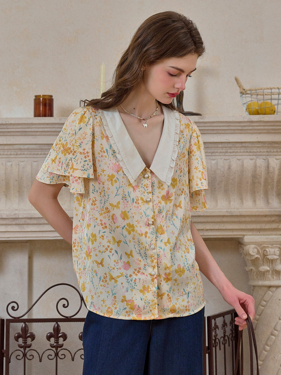 【Final Sale】Janelle V-Neck Shirt