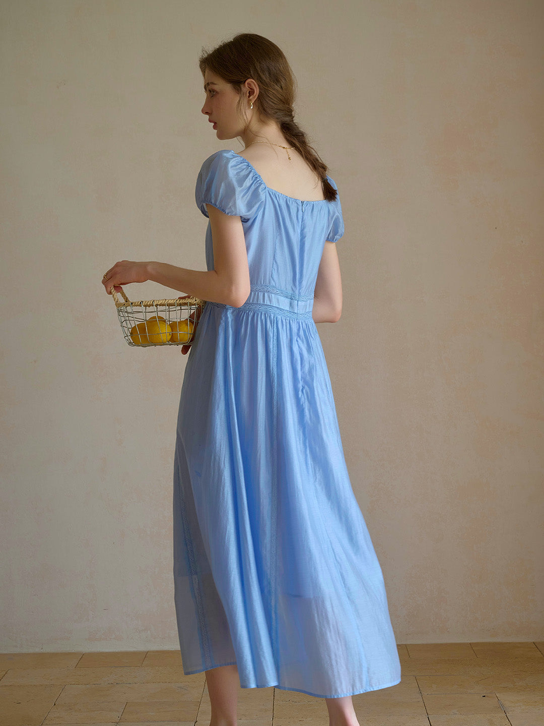 Hannah Sweetheart Neck Lyocell Dress