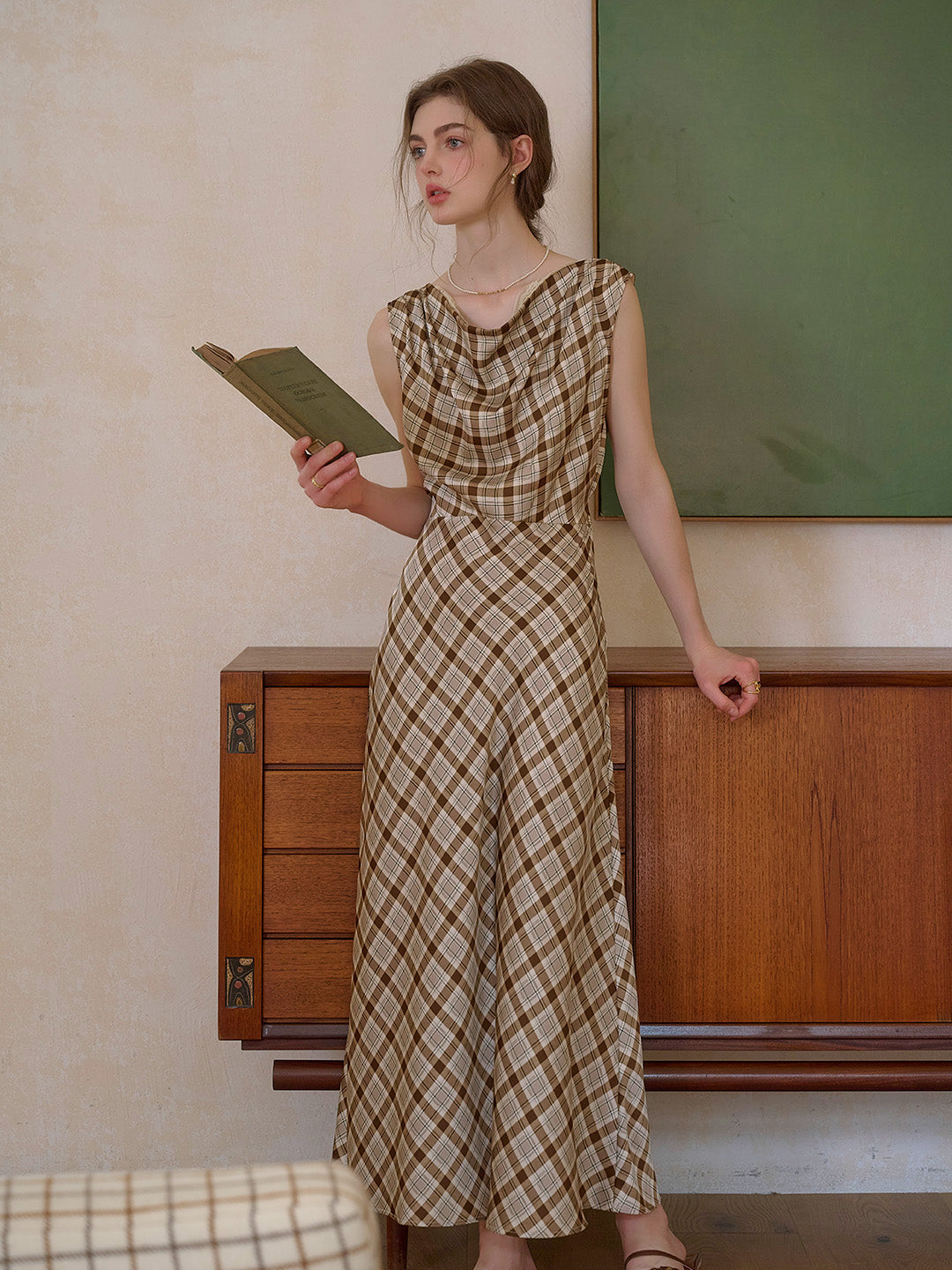 Isabel Cowl Neck Sleeveless Lysell Dress