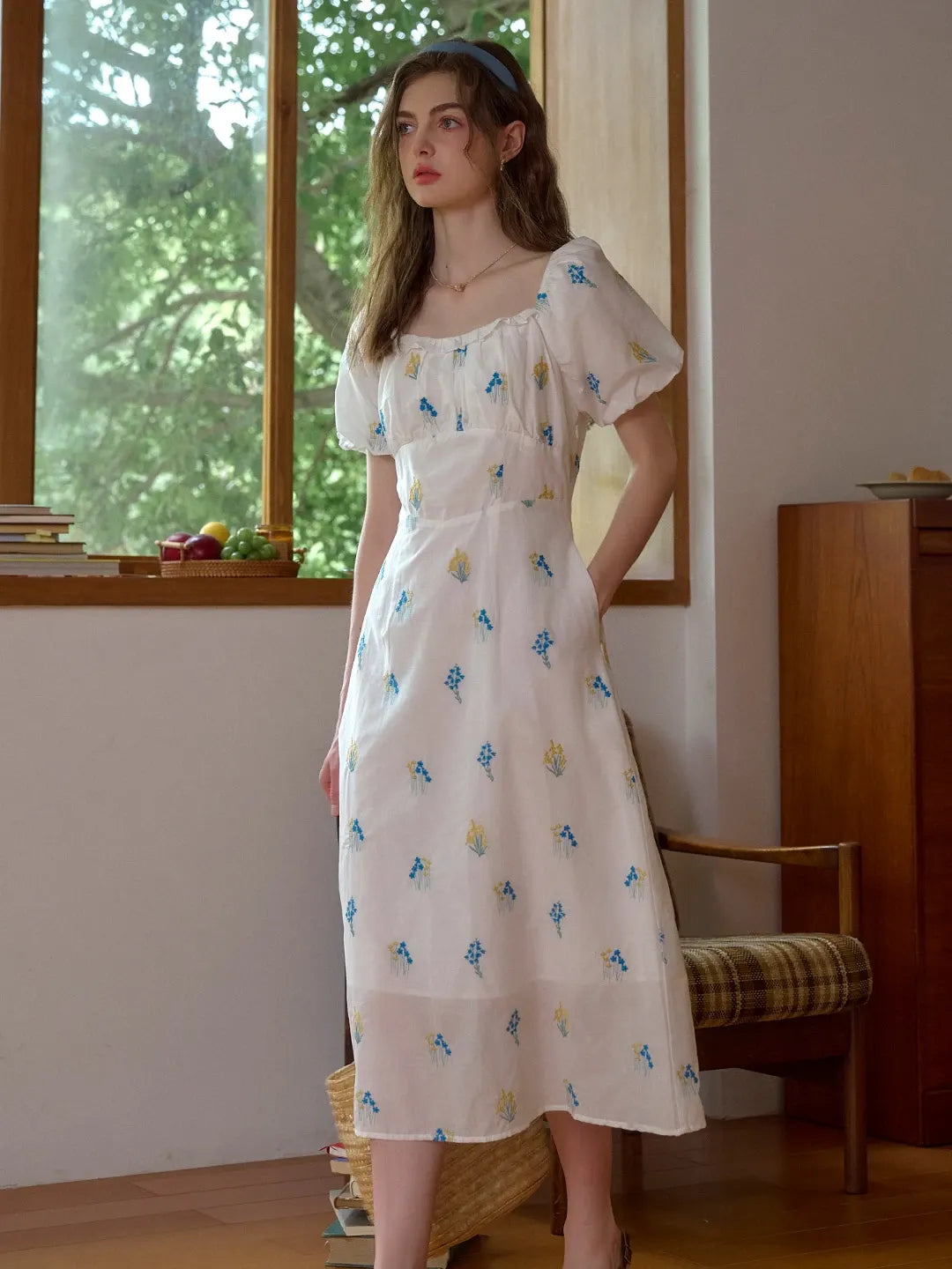 【Final Sale】Julissa Square Neck Floral Dress