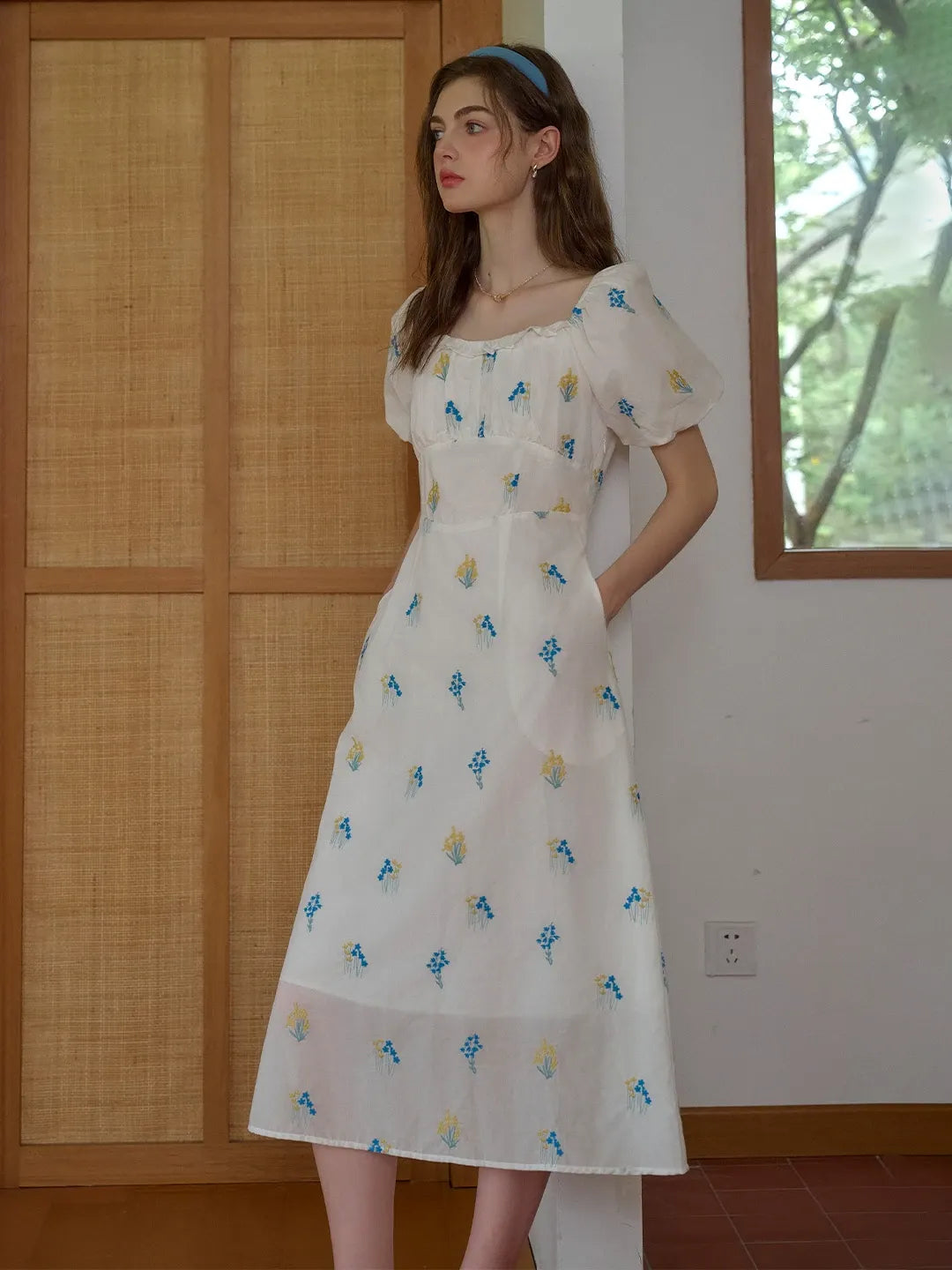 【Final Sale】Julissa Square Neck Floral Dress