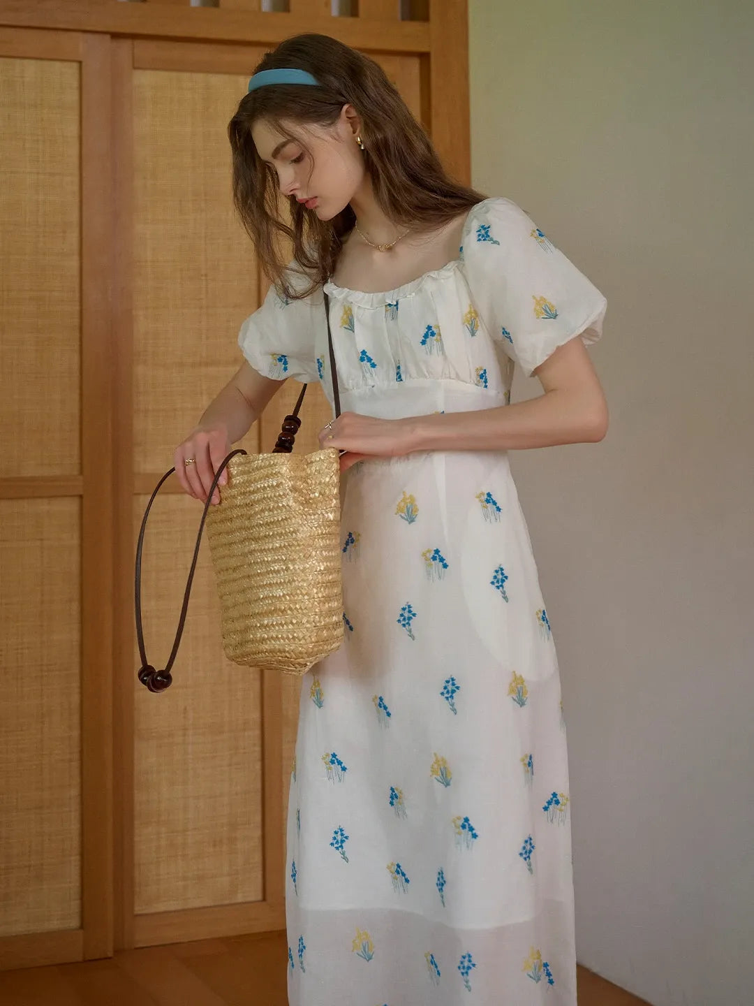 【Final Sale】Julissa Square Neck Floral Dress