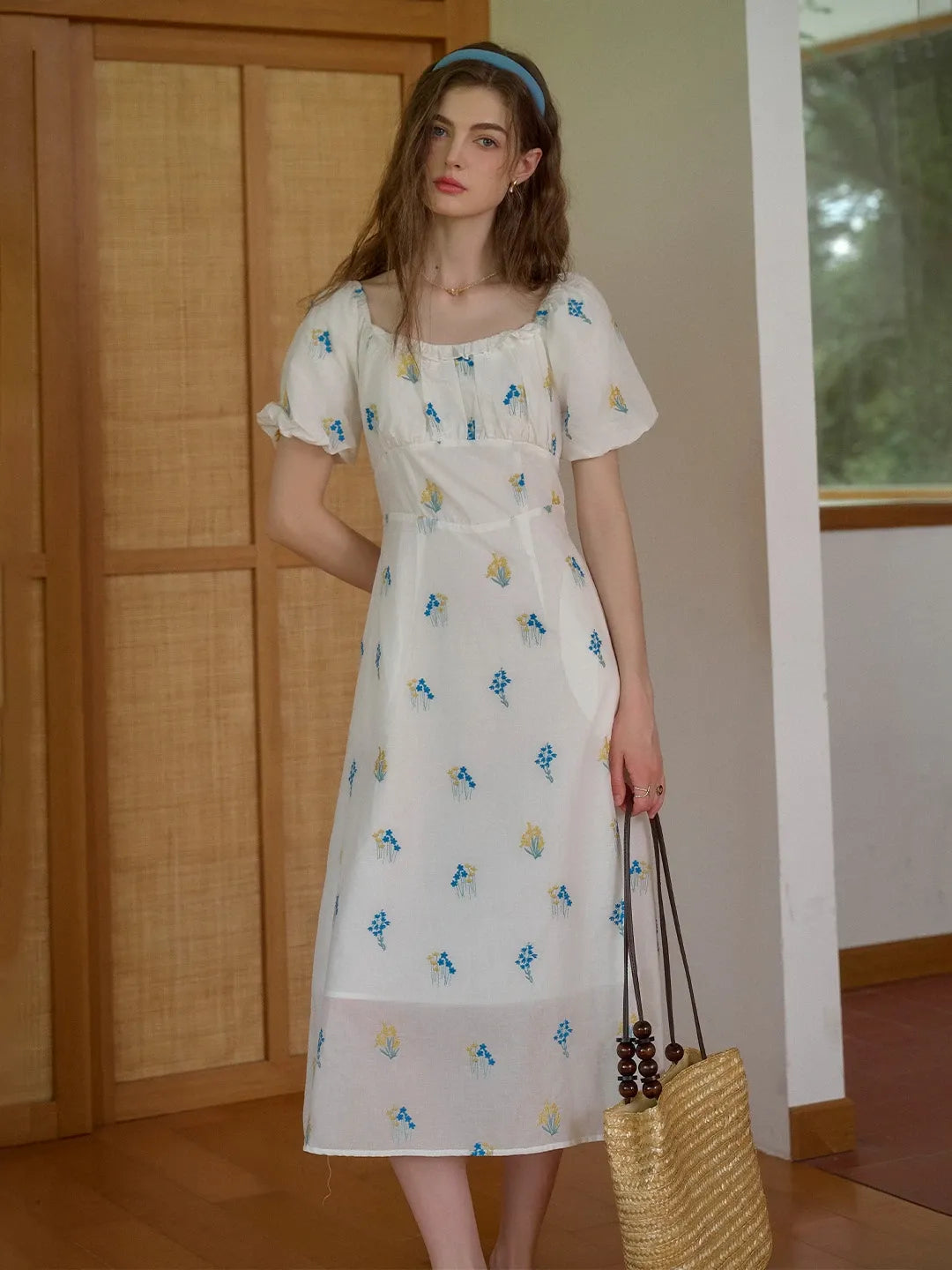 【Final Sale】Julissa Square Neck Floral Dress