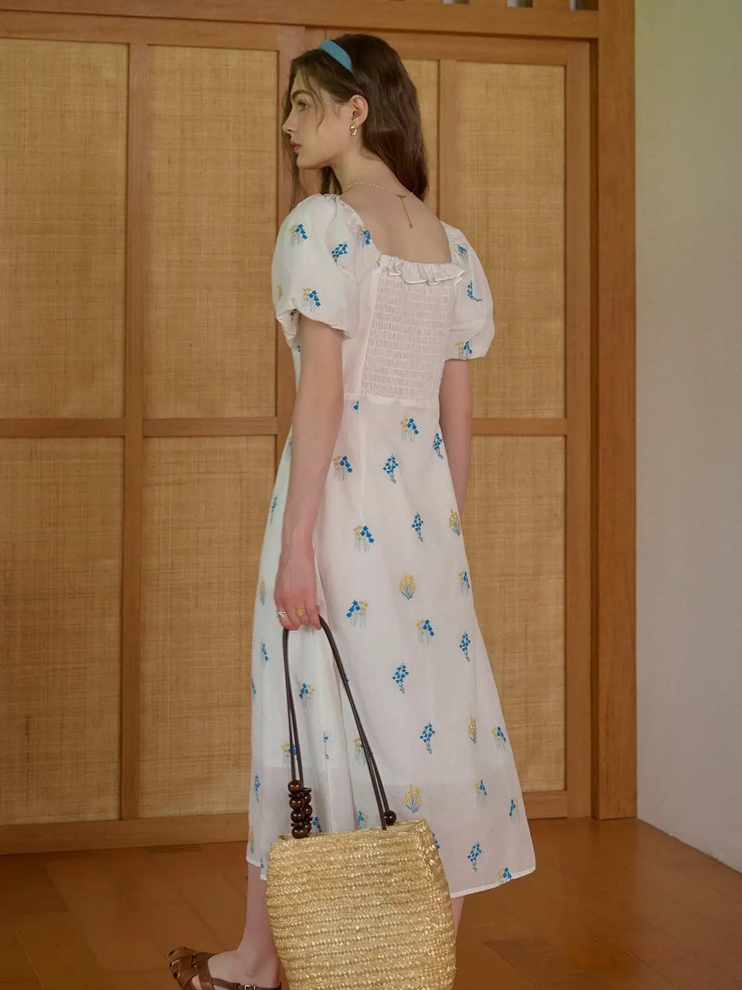 【Final Sale】Julissa Square Neck Floral Dress