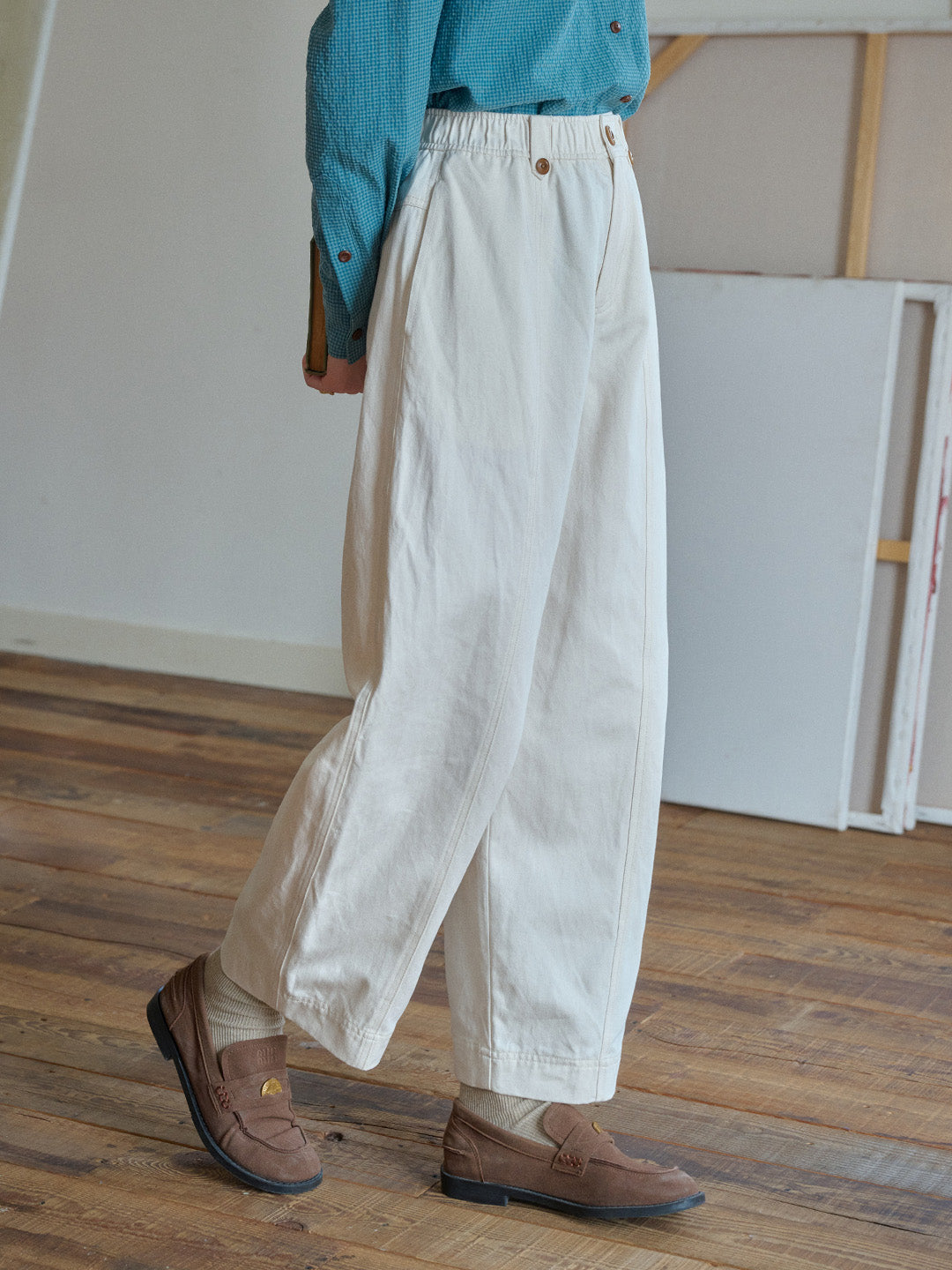Maggie Lyocell Cotton Carrot Trousers