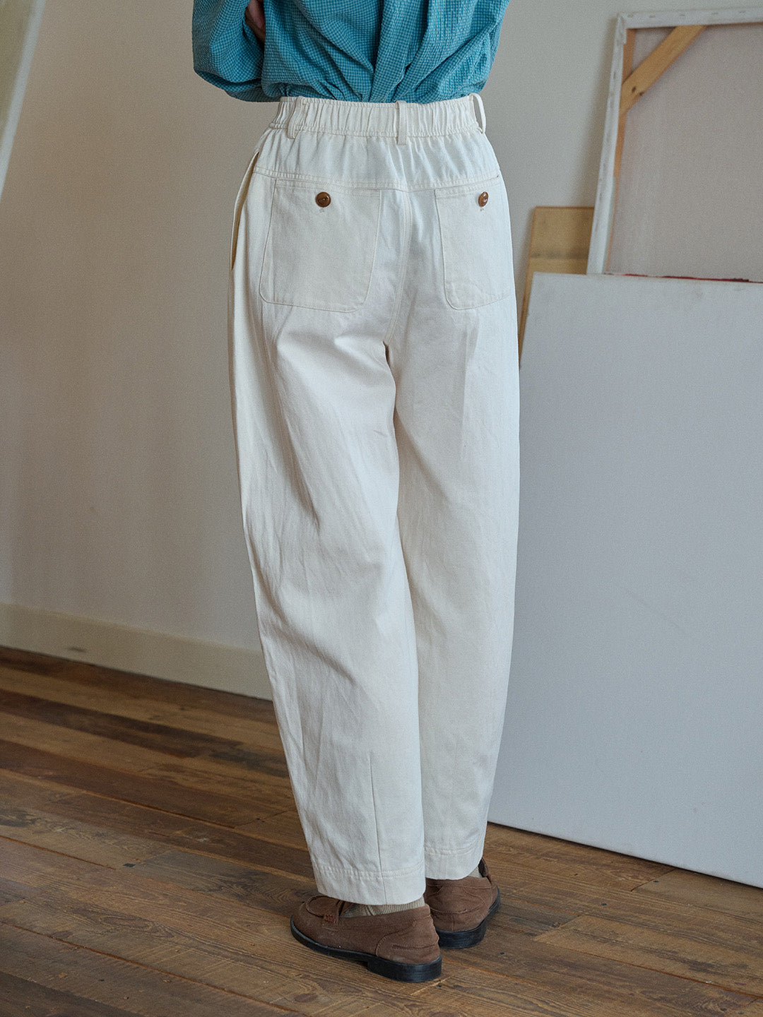 Maggie Lyocell Cotton Carrot Trousers