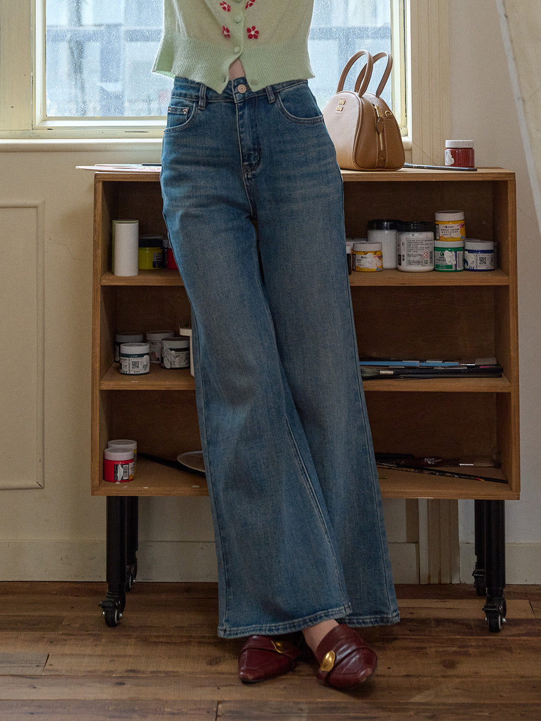 Nicole 100% Cotton Flare Jeans