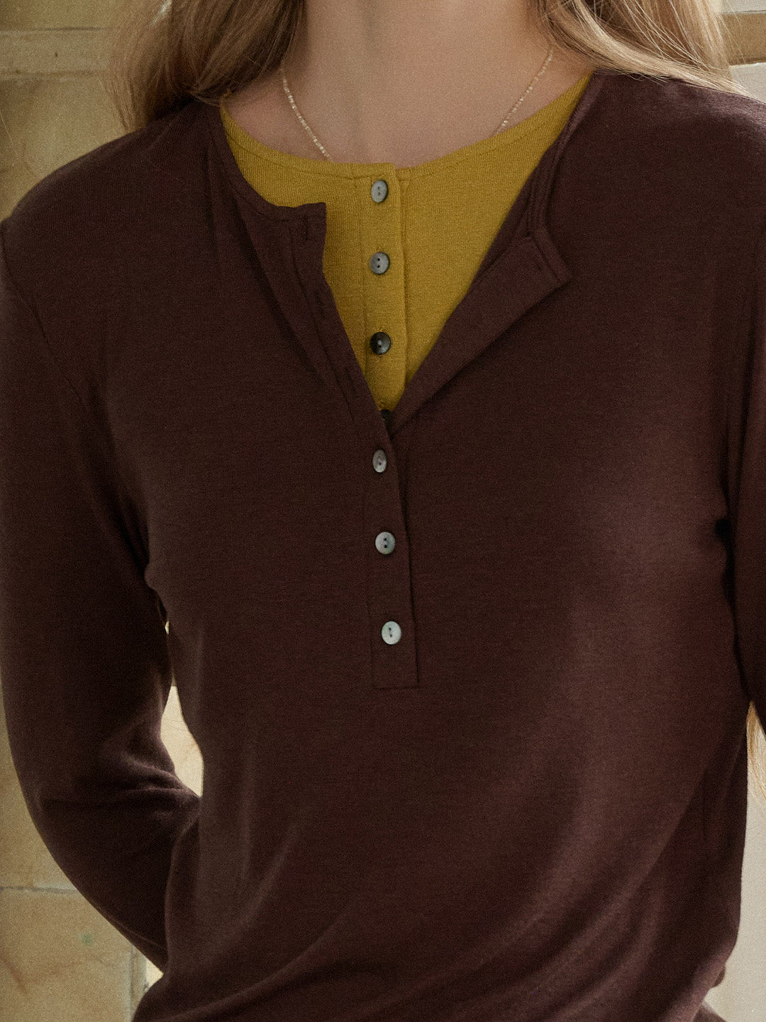 Anaya Round Neck Skin-Friendly Lyocell Merino Top