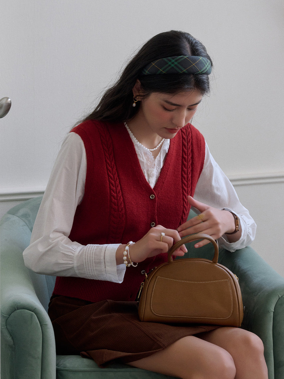 Hanna V-Neck Wool Vest