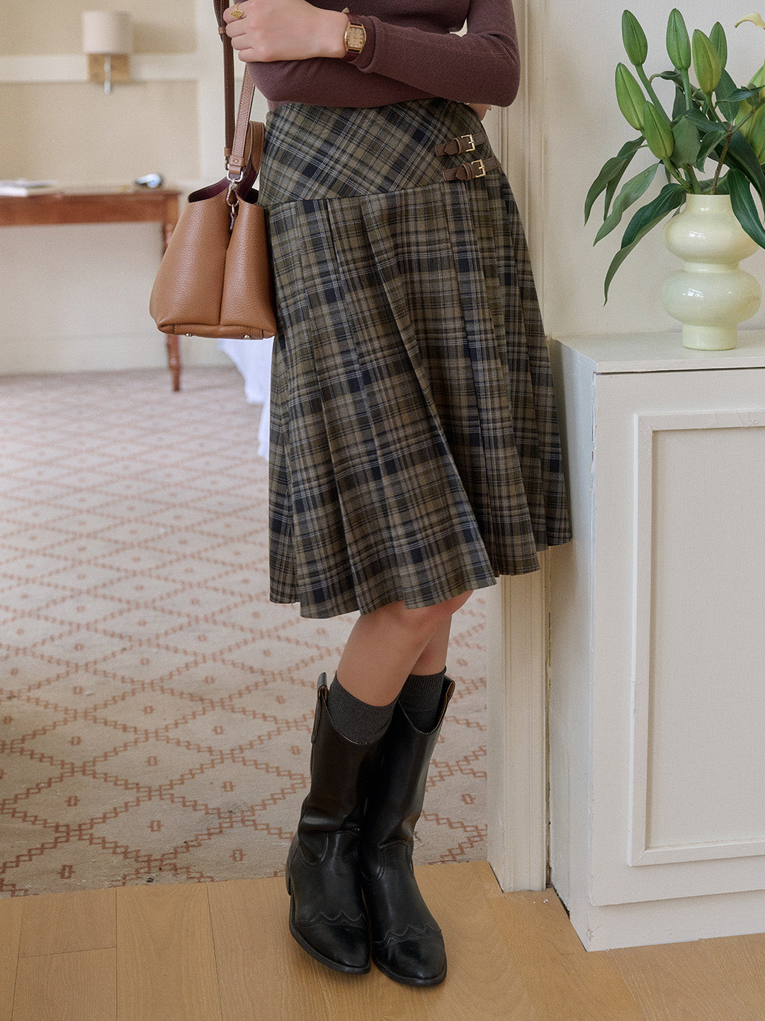 Katalina High-Waisted Cotton Skirt