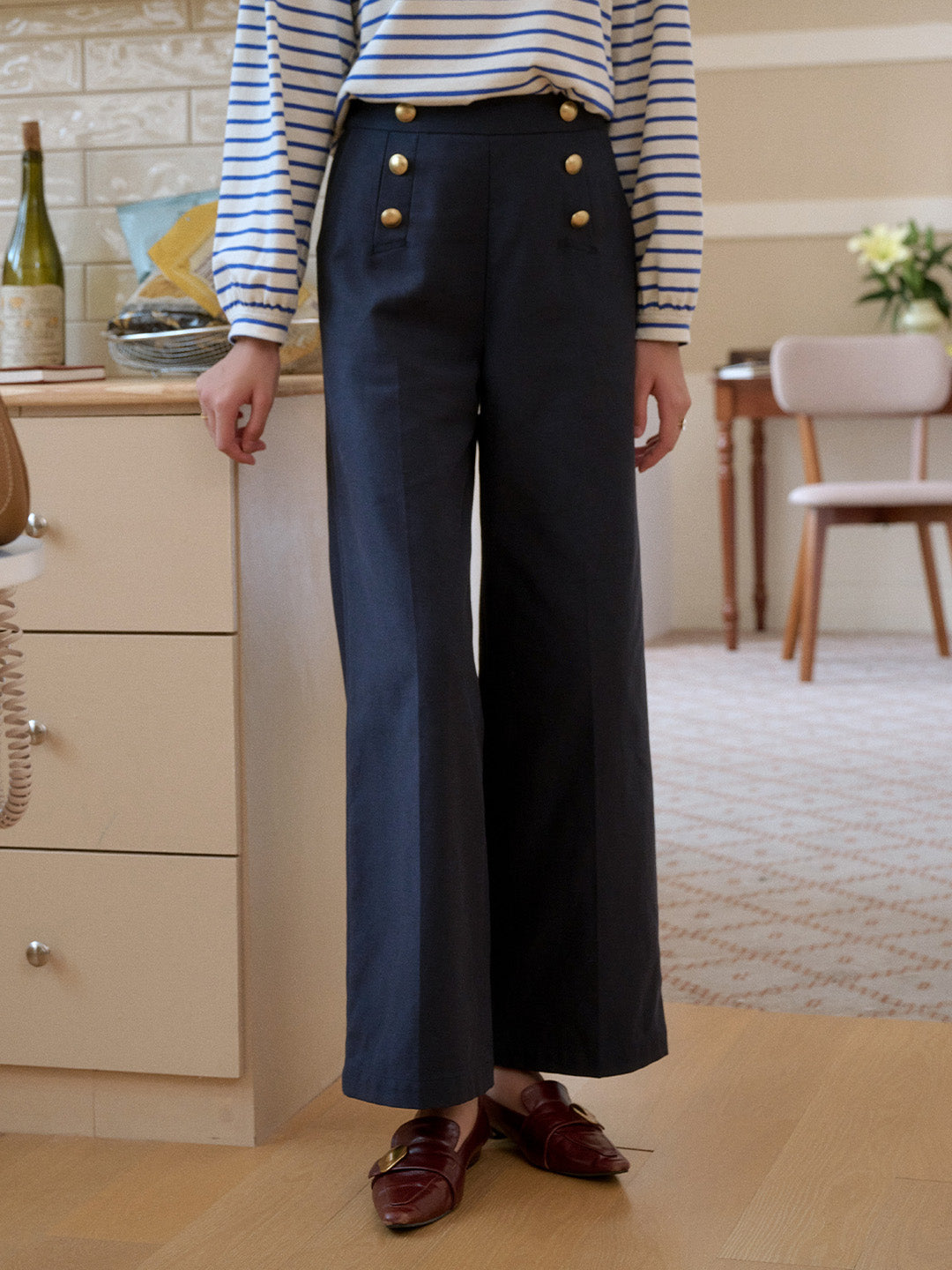 Mckenzie Straight Lyocell Cotton Trousers