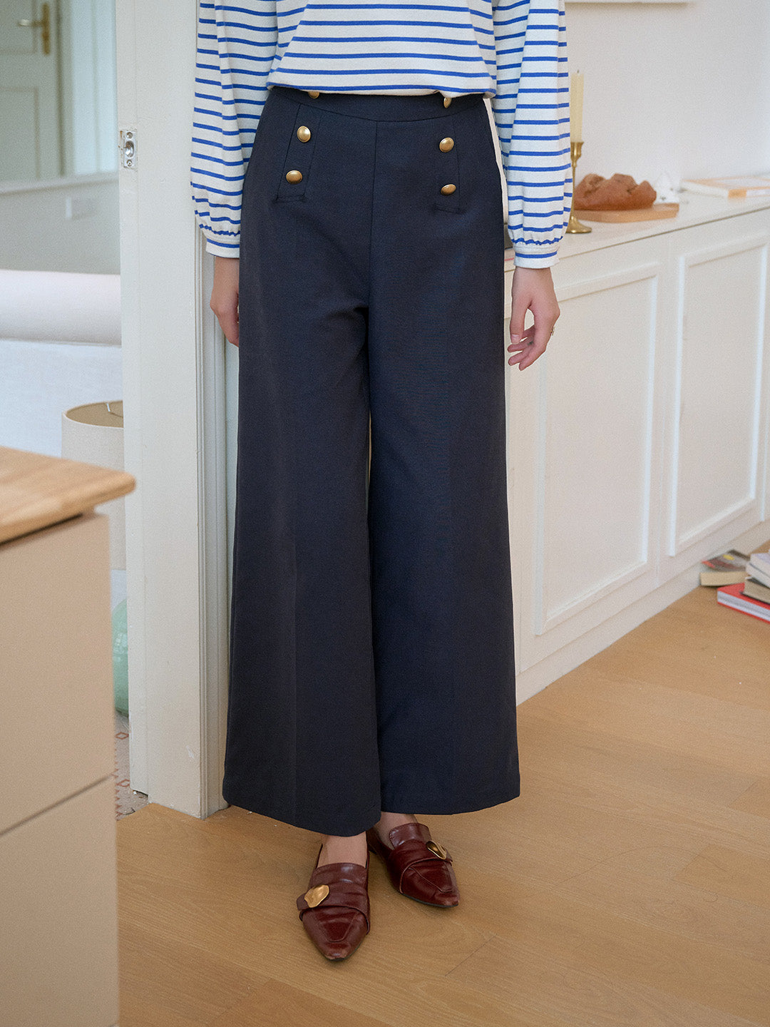 Mckenzie Straight Lyocell Cotton Trousers