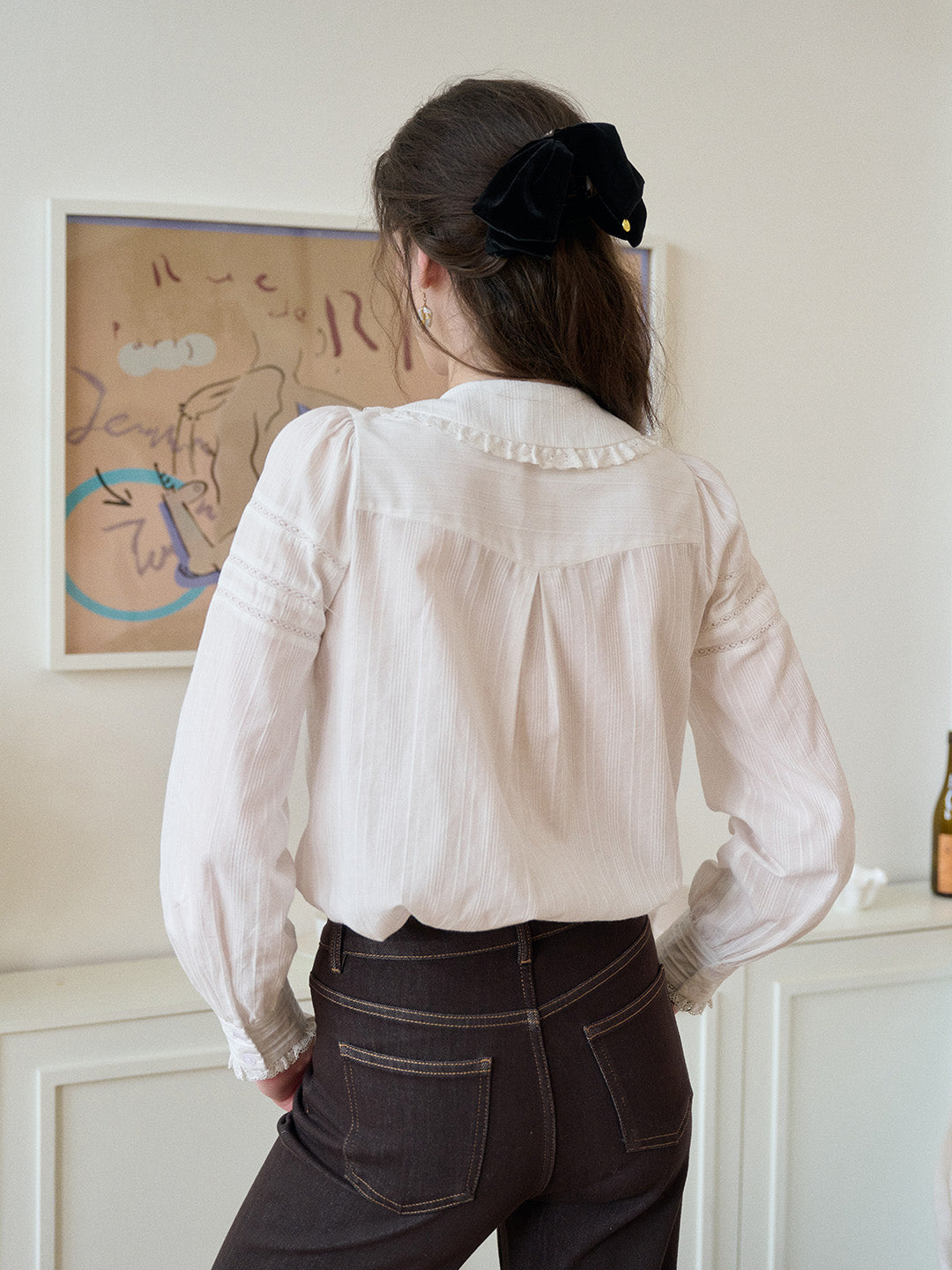 Maliyah Peter Pan Collar 100% Cotton Blouse
