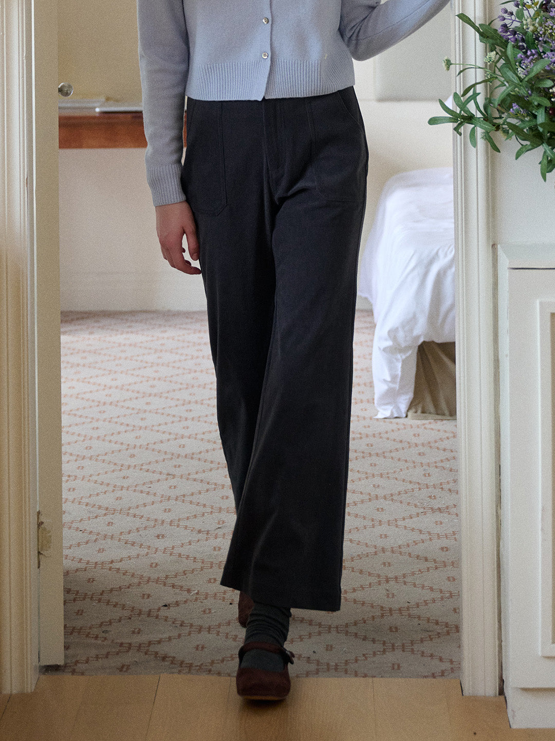 Lexi Corduroy Straight Trousers