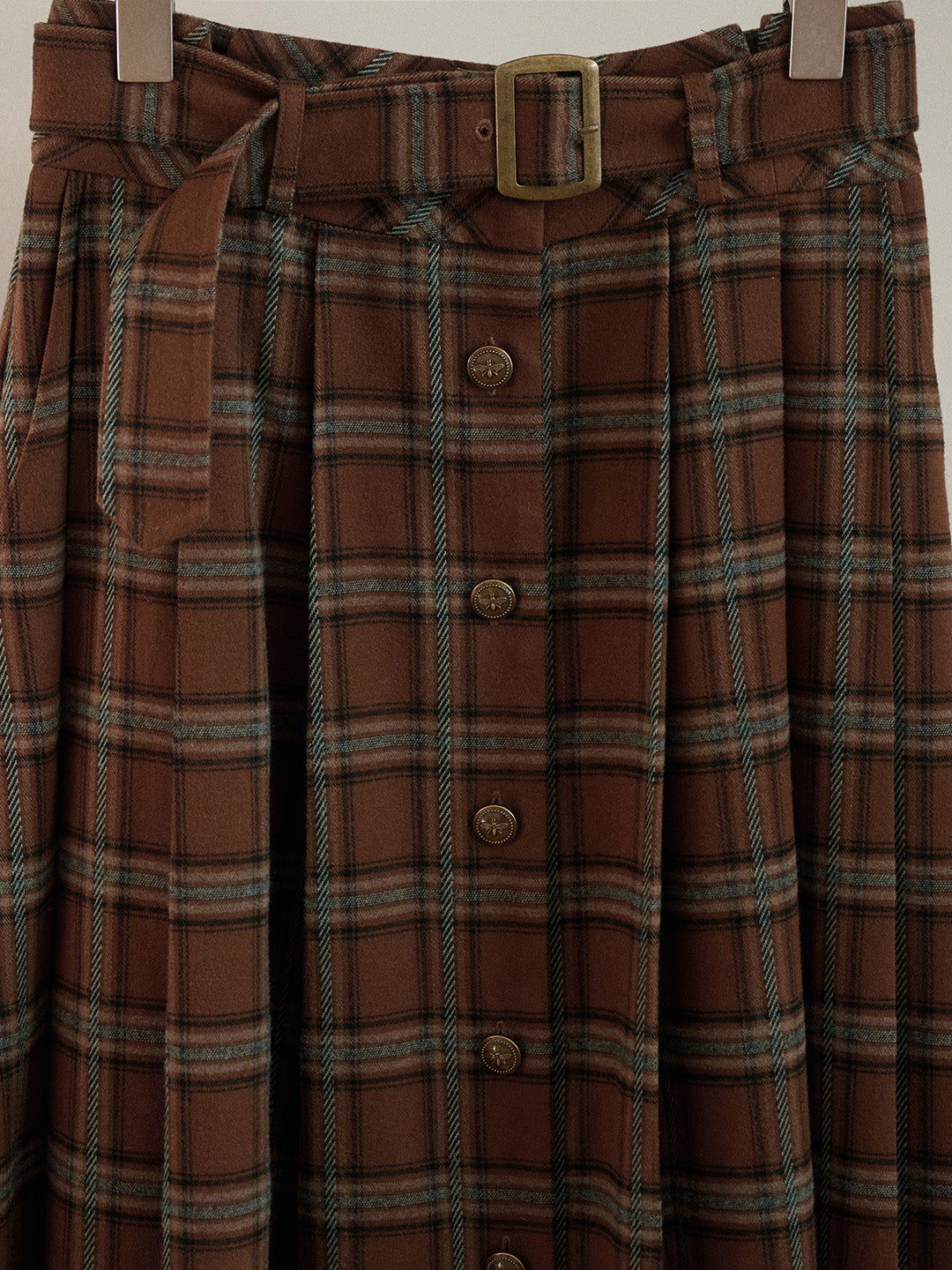 Brinley High-Waist Plaid Skirt