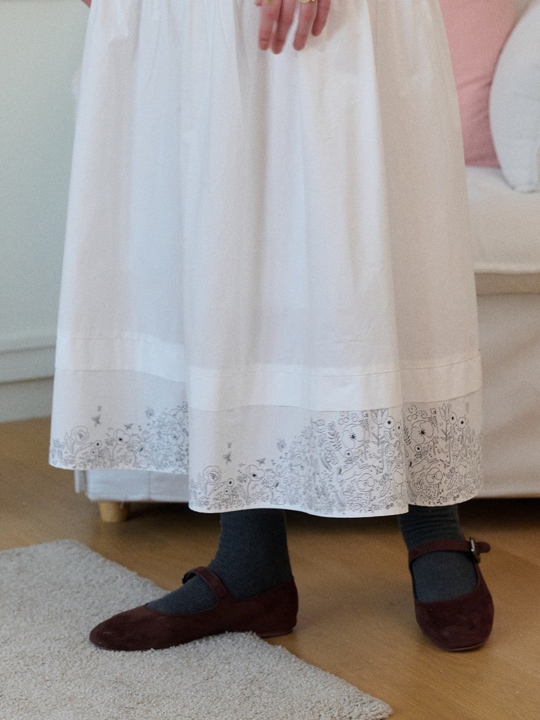 Bristol Midi 100% Cotton Skirt