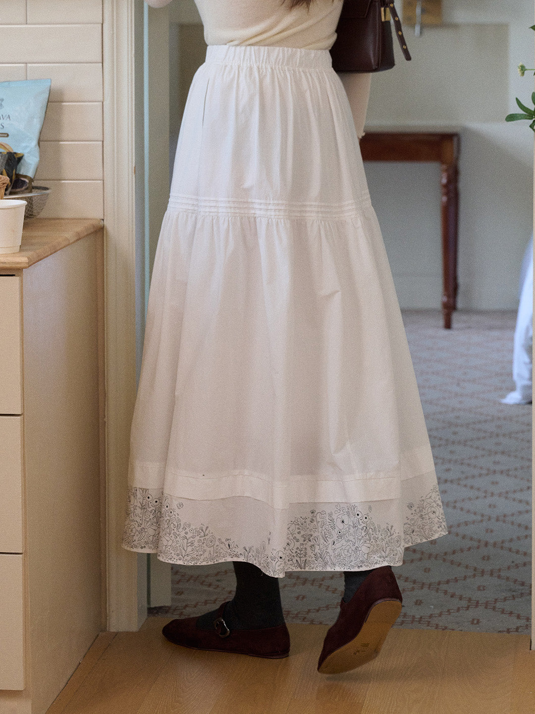 Bristol Midi 100% Cotton Skirt