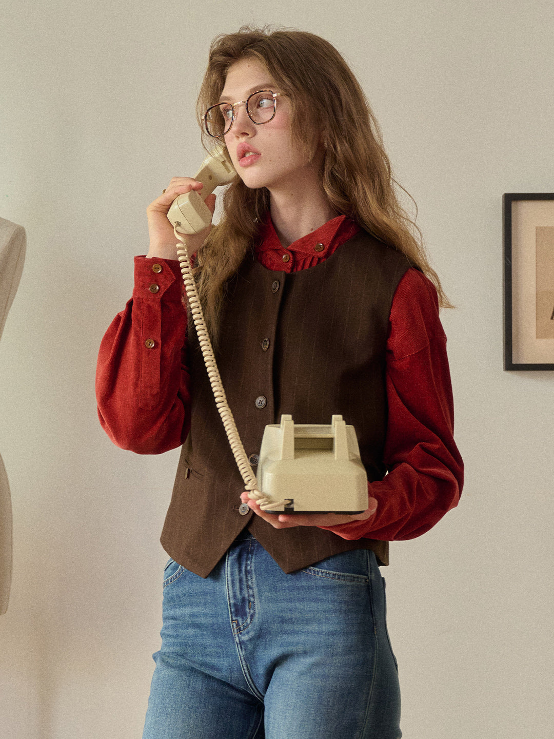 Dallas Round Neck Wool Vest