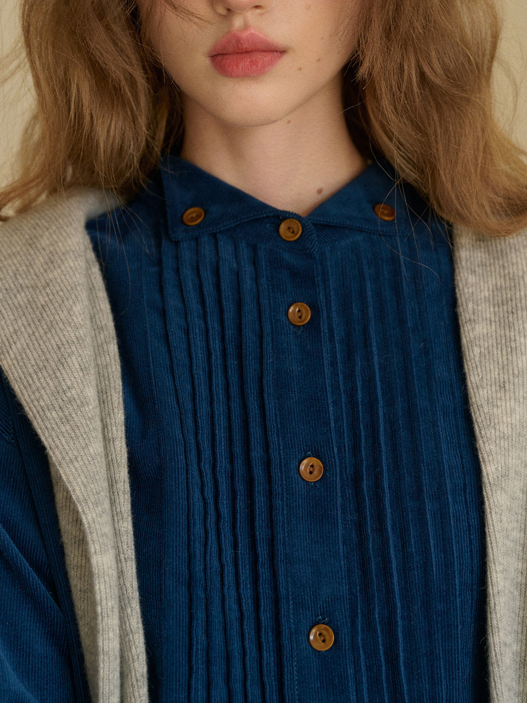 Ailani Stand Collar 100% Cotton Shirt