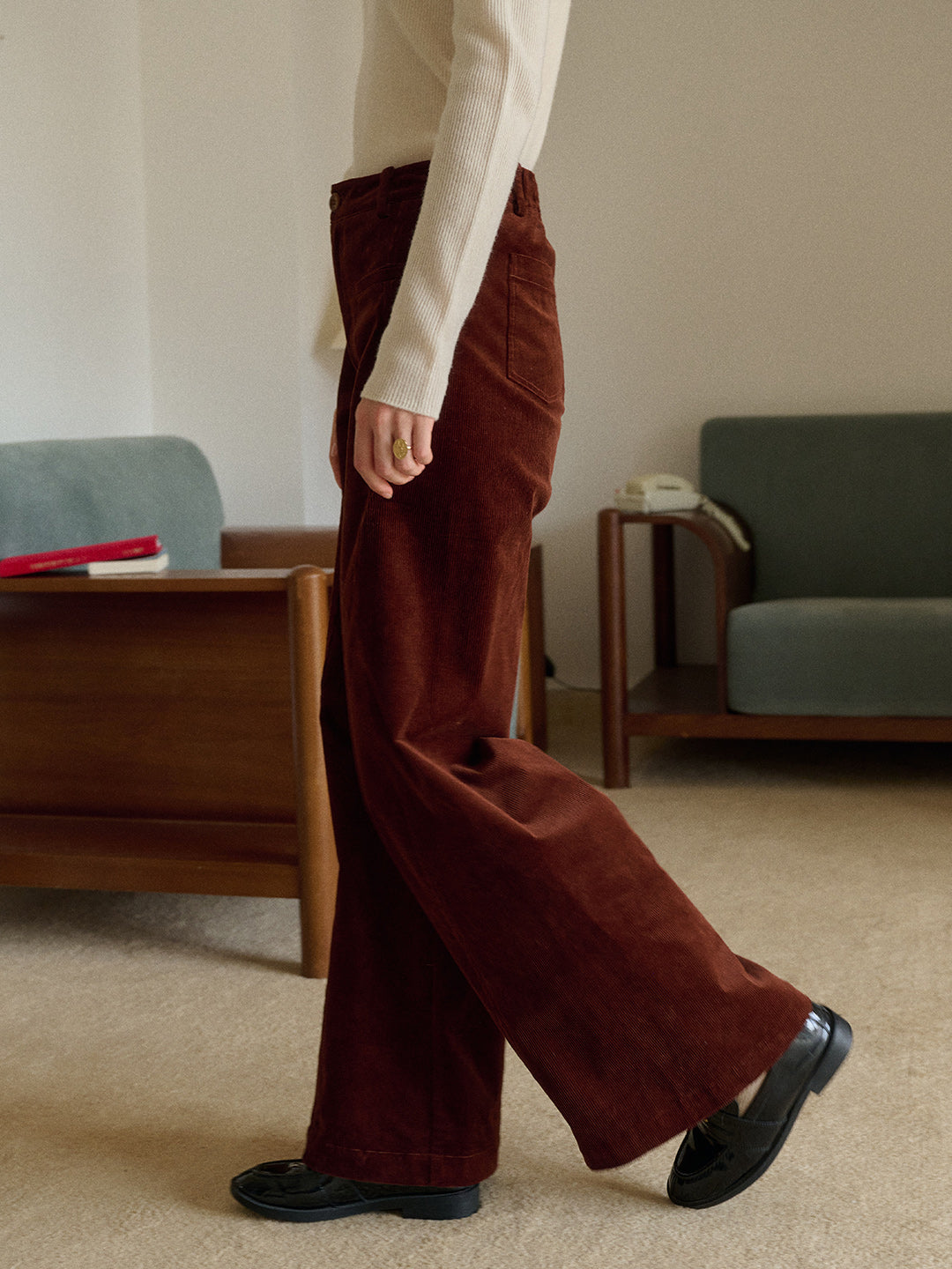 Winnie Straight Cotton Trousers