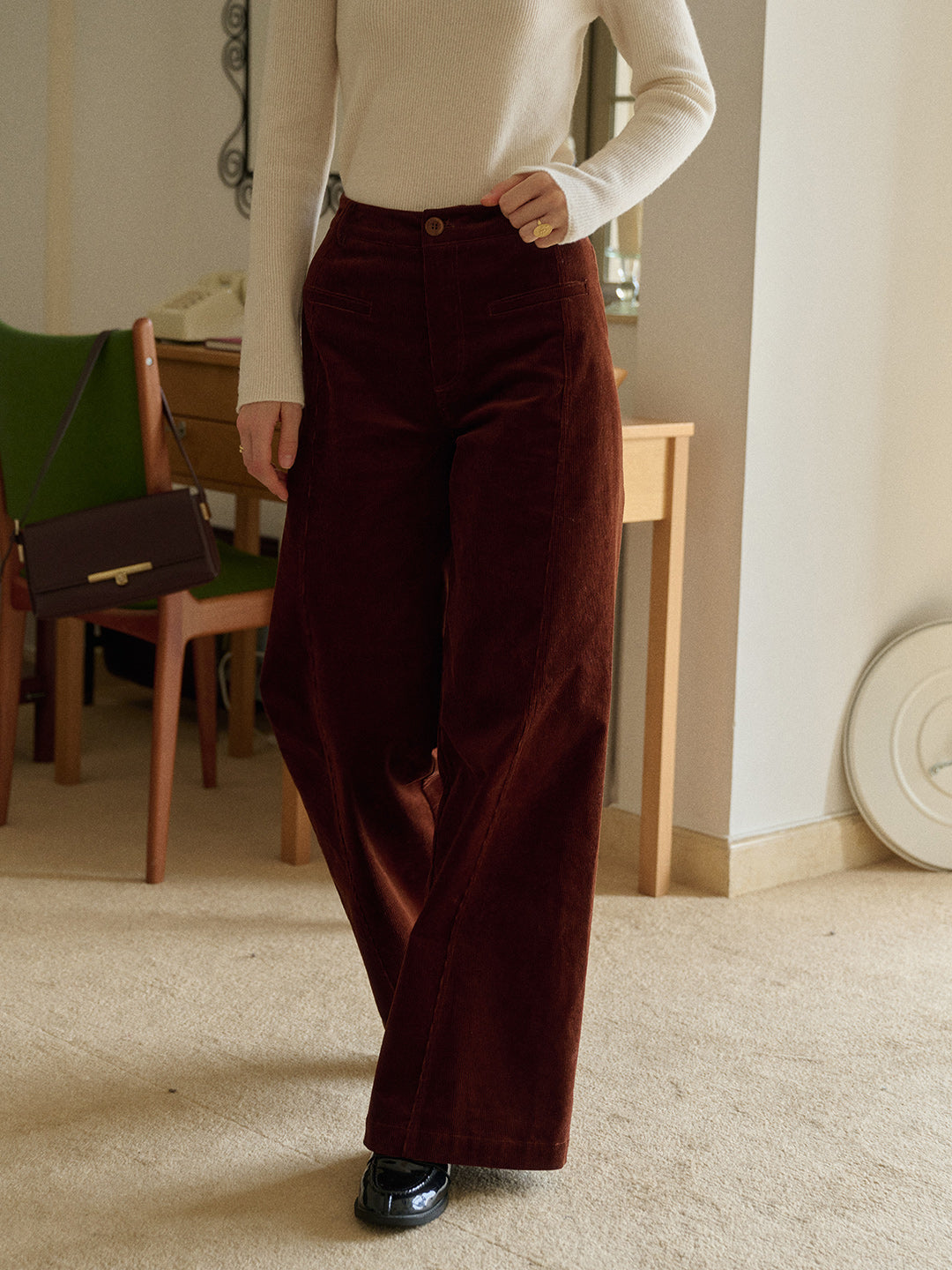 Winnie Straight Cotton Trousers