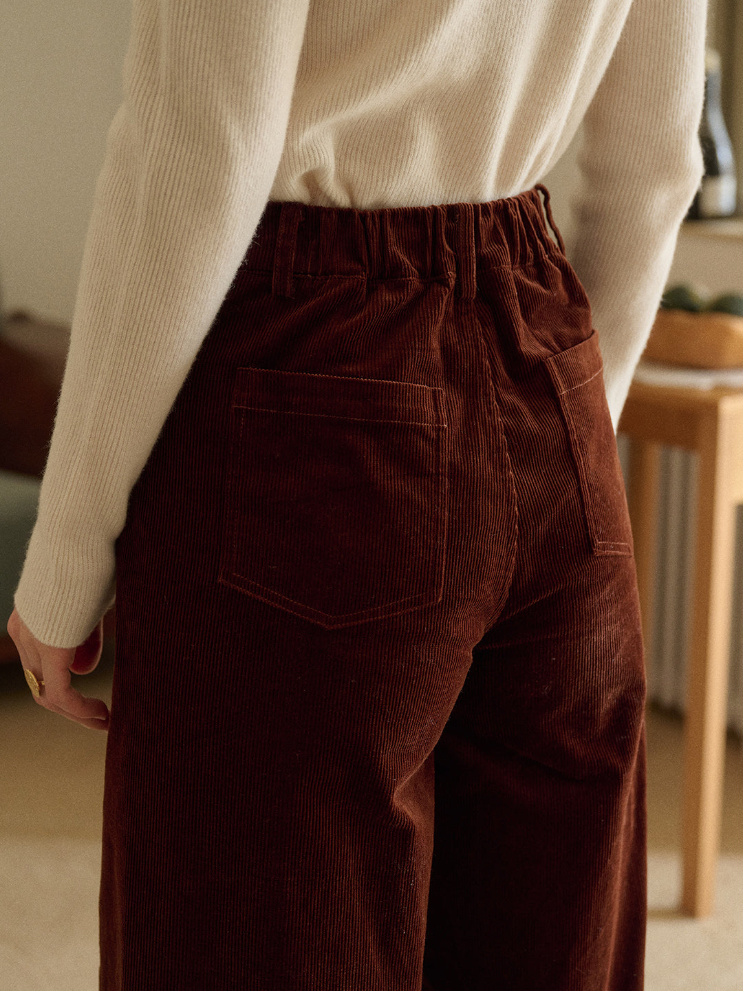 Winnie Straight Cotton Trousers