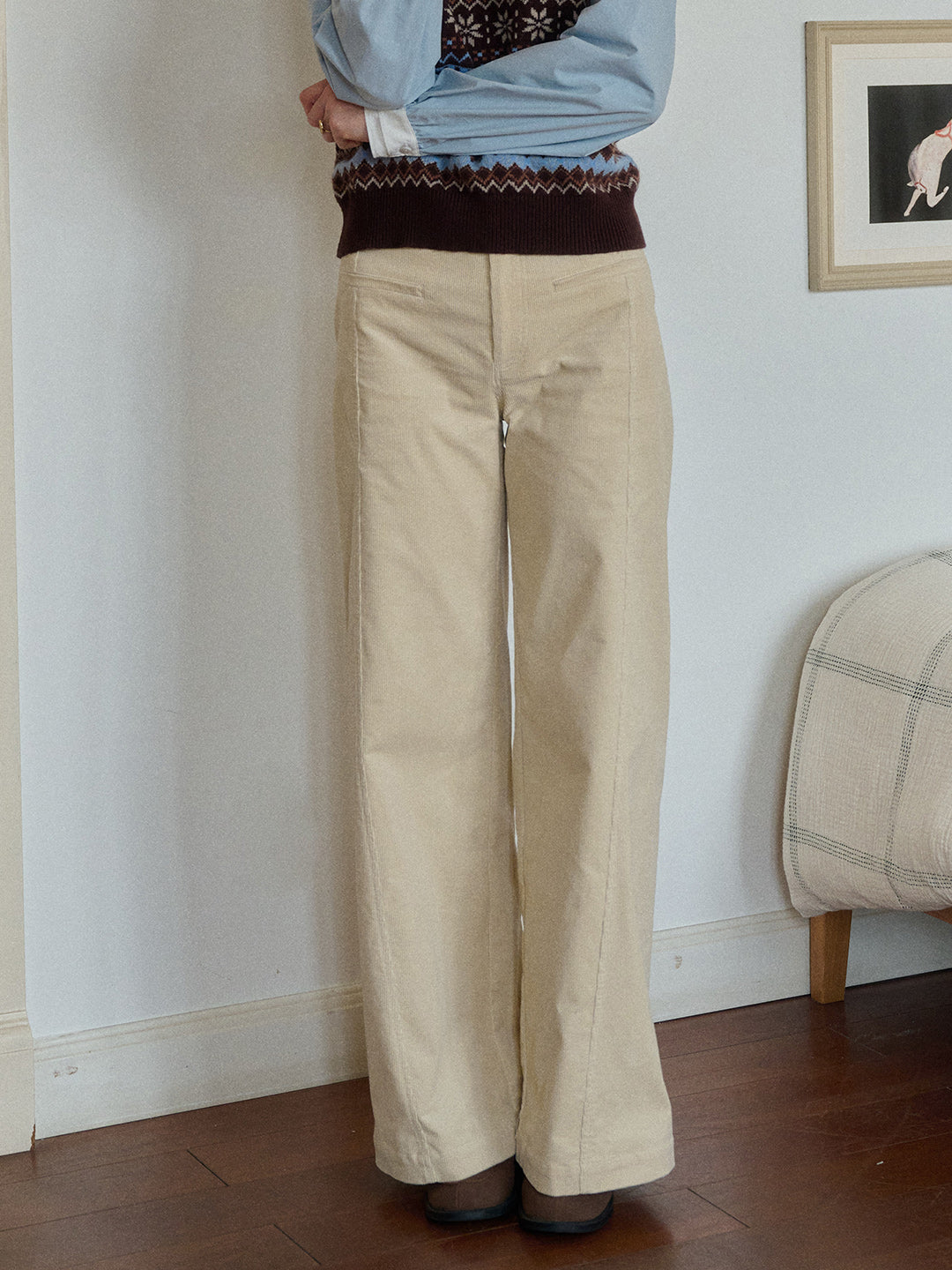 Winnie Straight Cotton Trousers