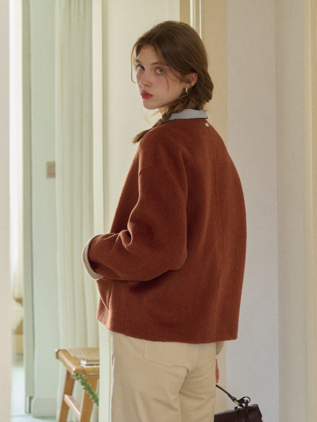 Savanna Round Neck 100% Wool Jacket