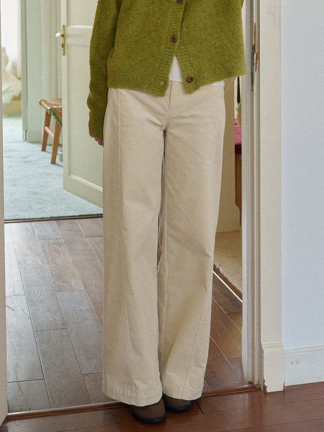 Winnie Straight Cotton Trousers