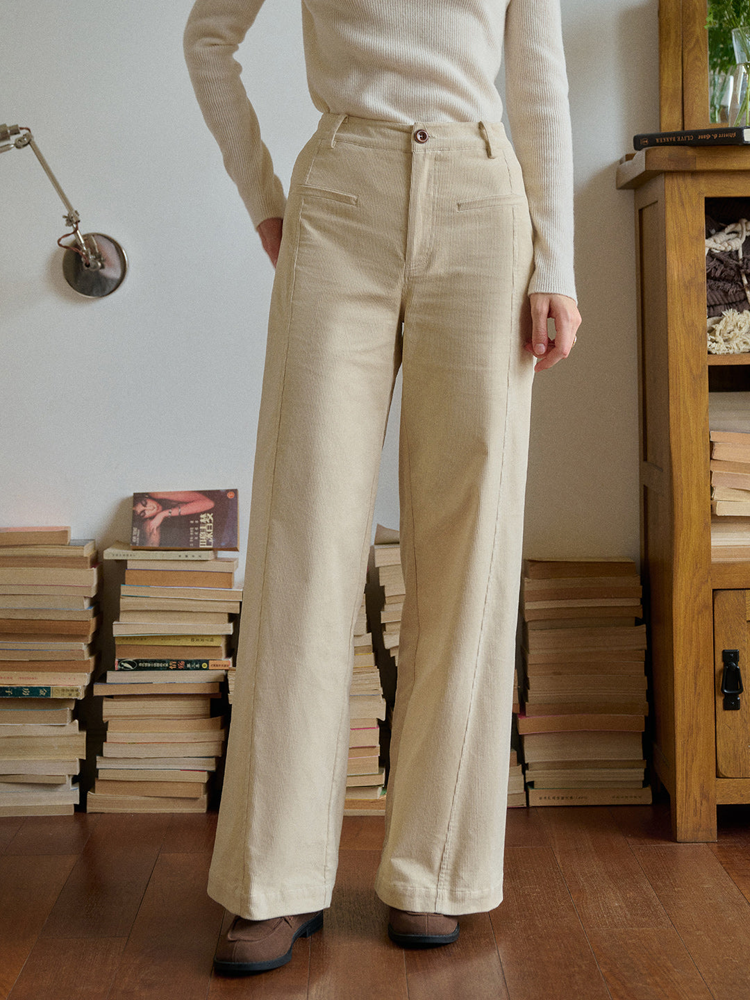 Winnie Straight Cotton Trousers