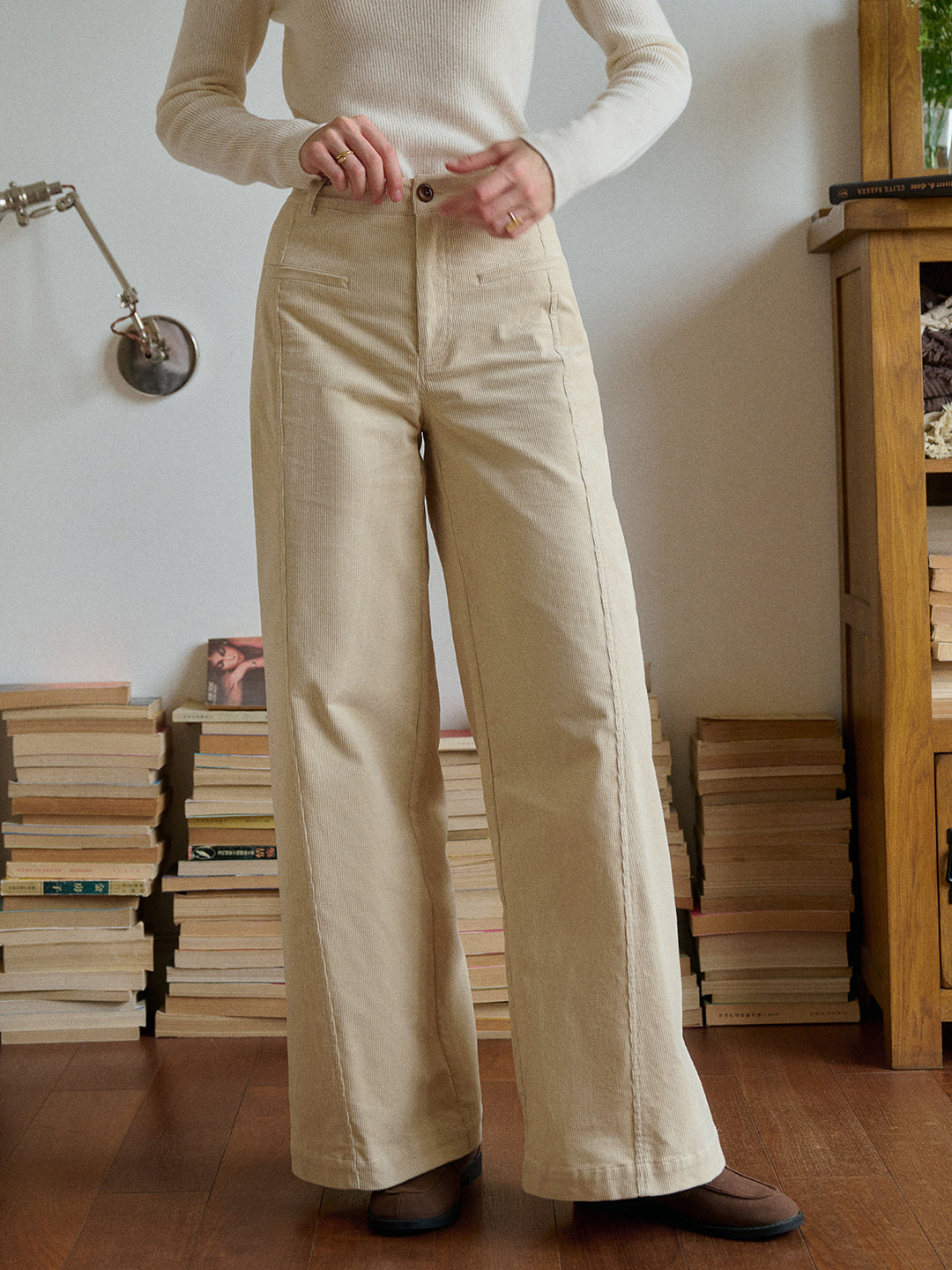 Winnie Straight Cotton Trousers