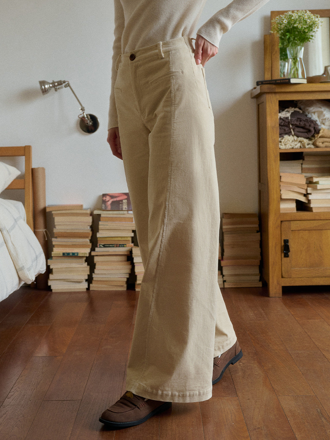 Winnie Straight Cotton Trousers