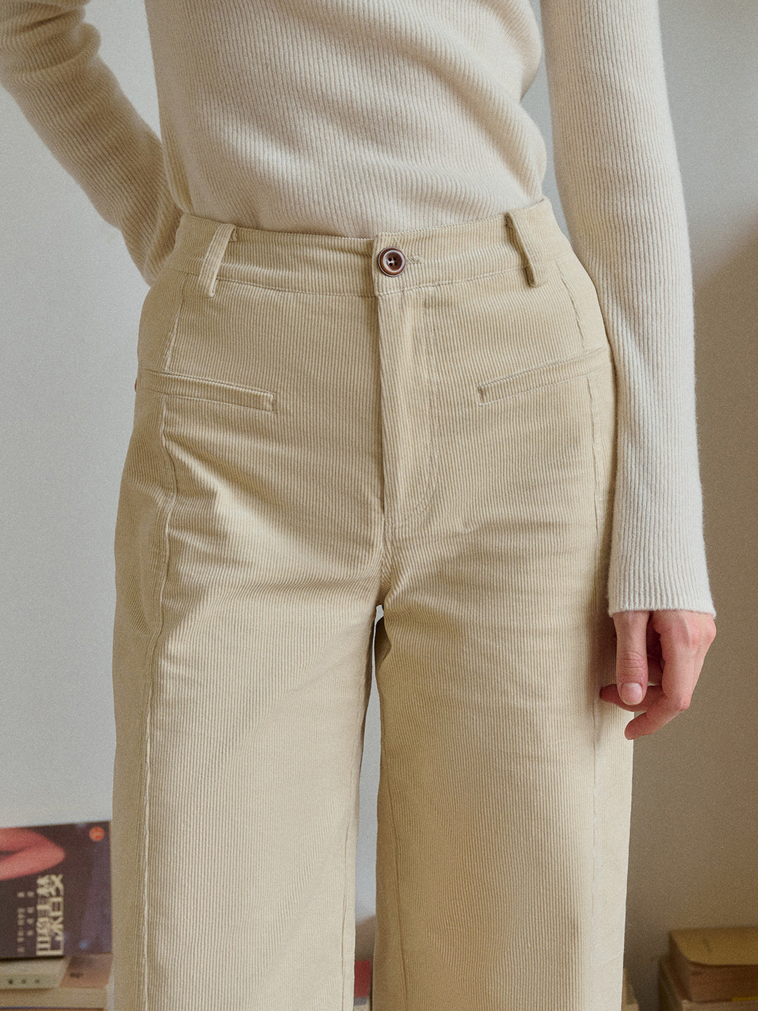 Winnie Straight Cotton Trousers