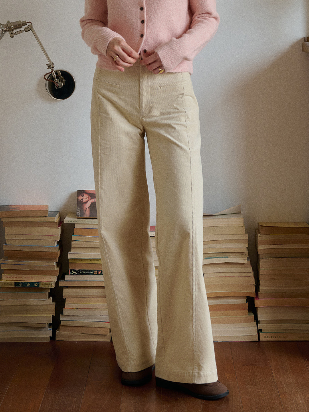 Winnie Straight Cotton Trousers
