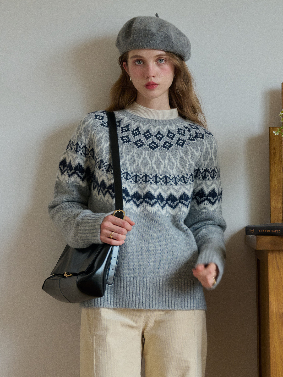 Estella Round Neck Fair Isle Sweater