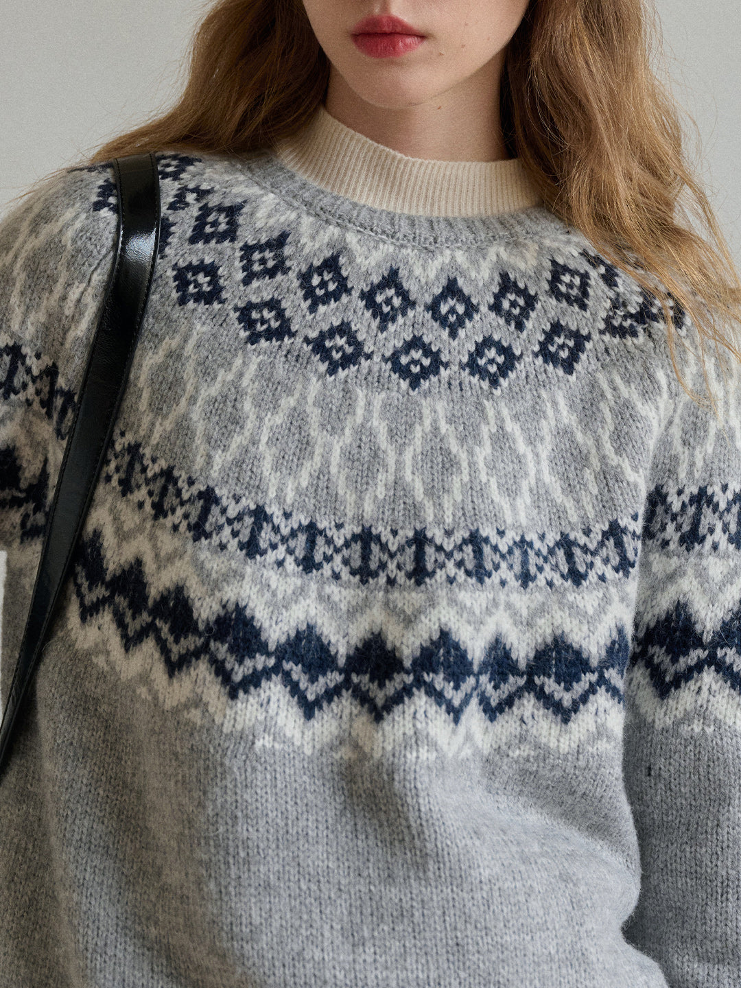 Estella Round Neck Fair Isle Sweater