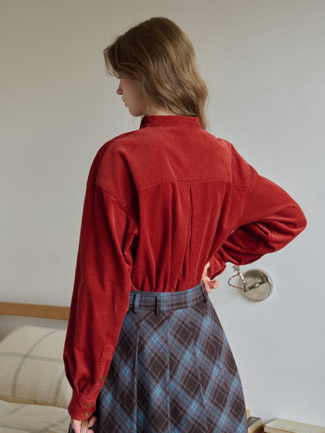 Ailani Stand Collar 100% Cotton Shirt