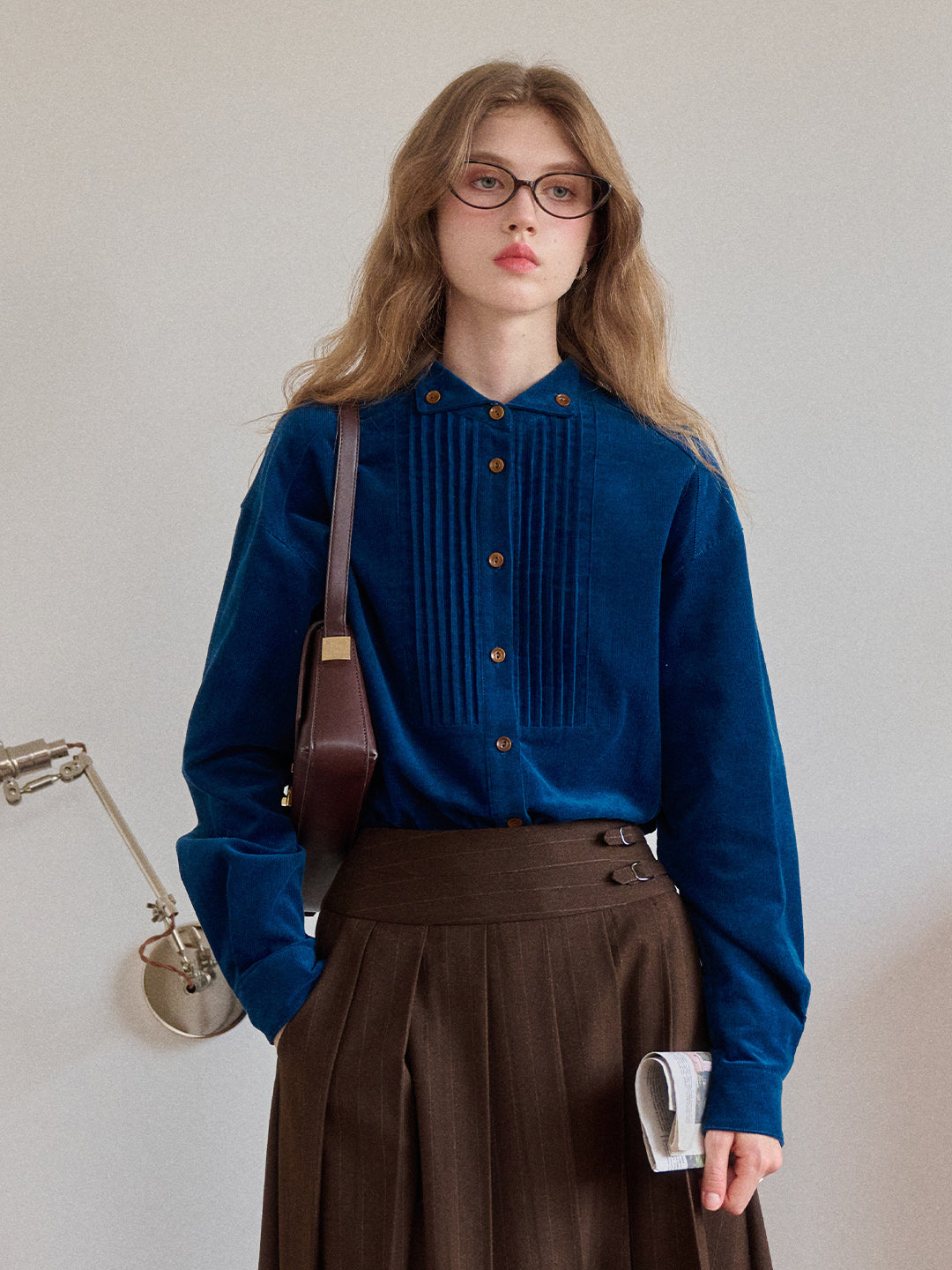 Ailani Stand Collar 100% Cotton Shirt