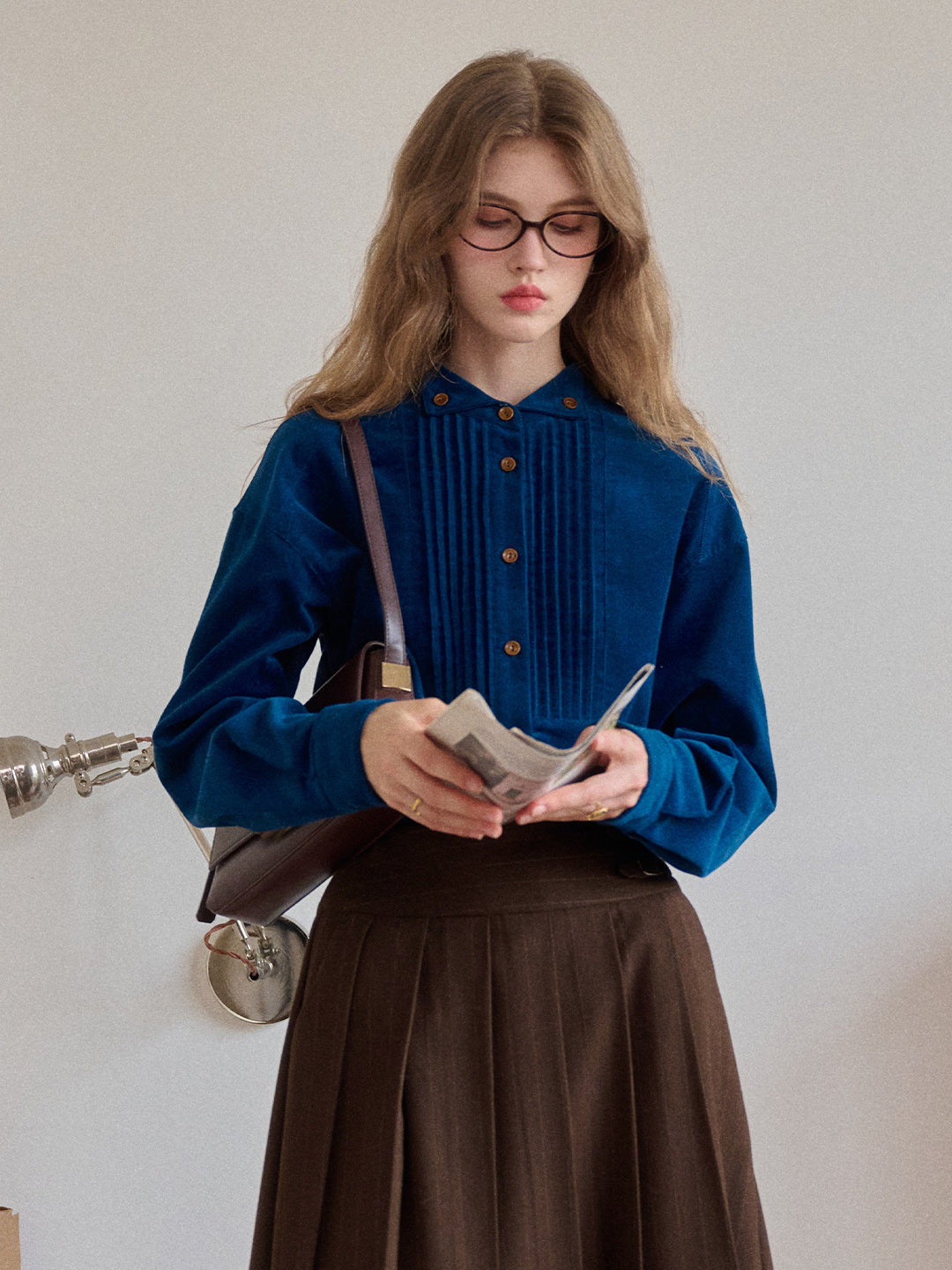 Ailani Stand Collar 100% Cotton Shirt