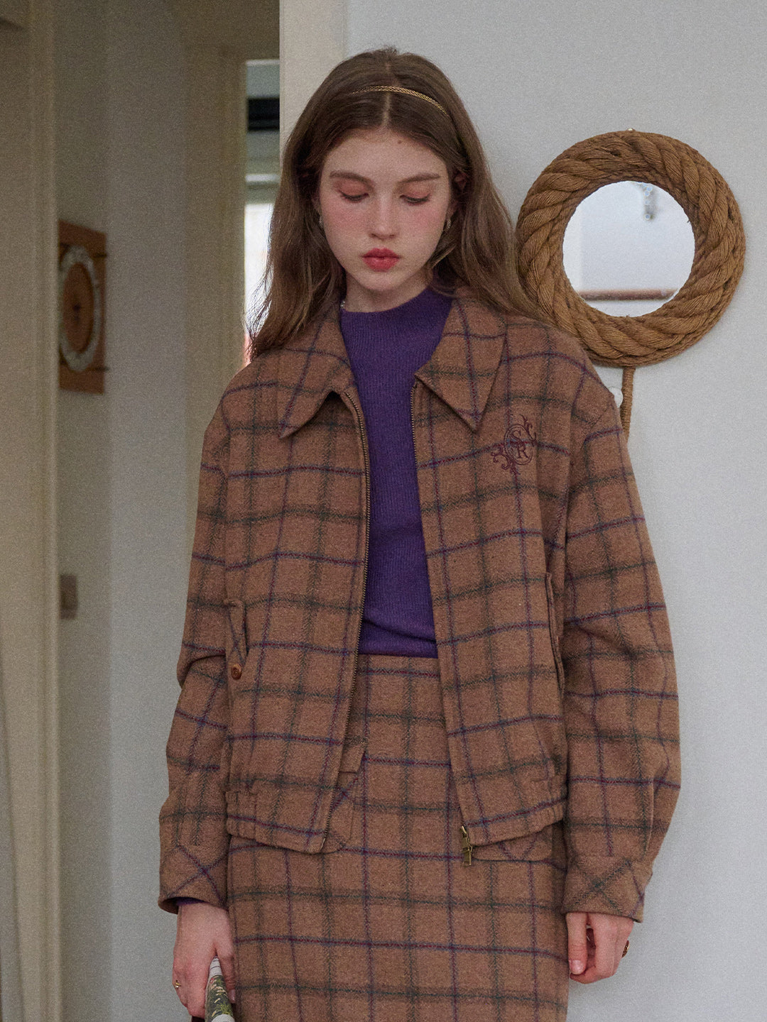 Abby Mock Neck Ribbed Sweater