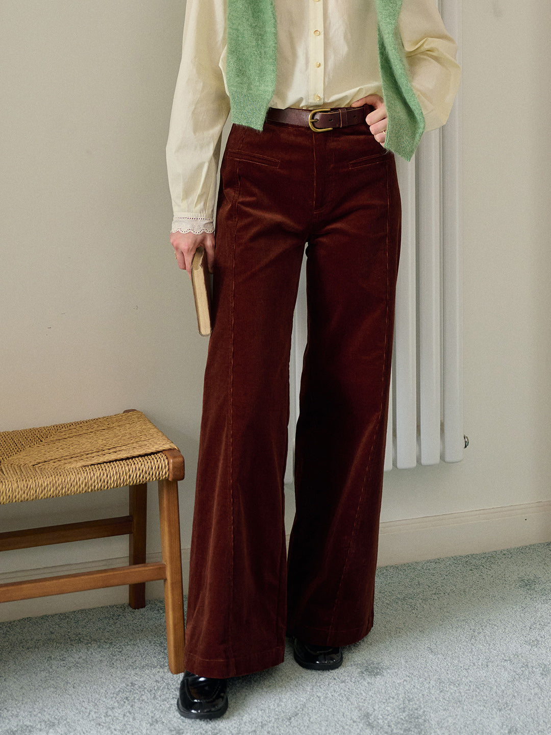 Winnie Straight Cotton Trousers