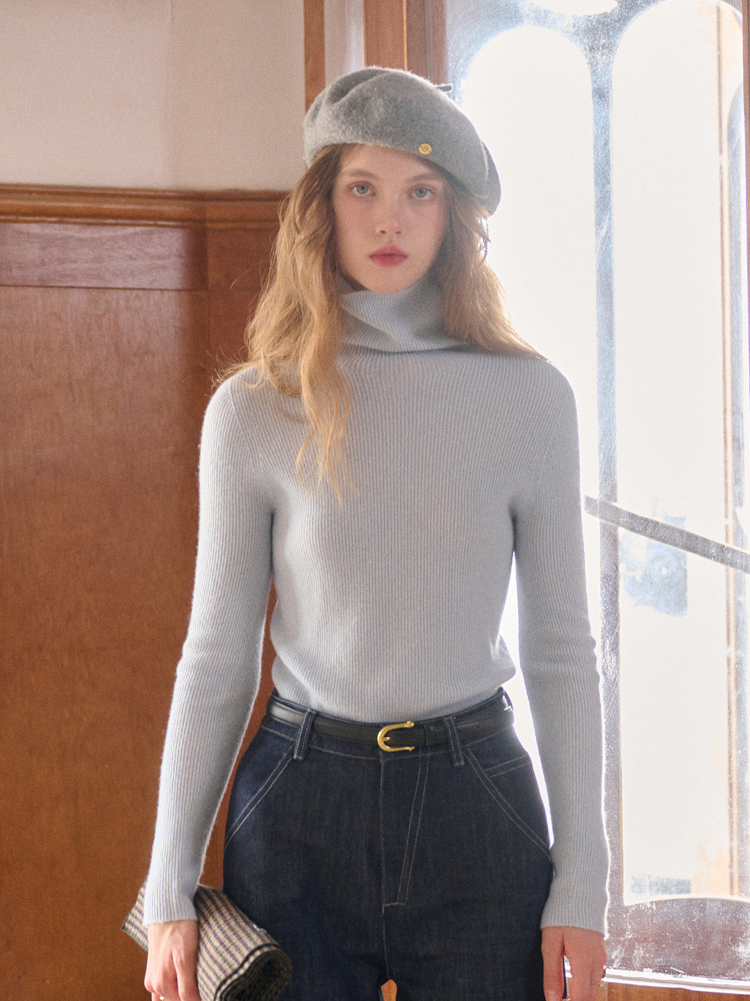 Erin Turtleneck 100% Wool Sweater