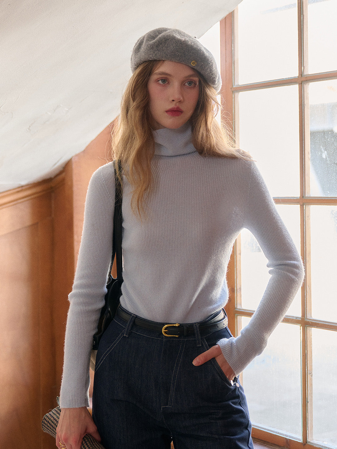 Erin Turtleneck 100% Wool Sweater
