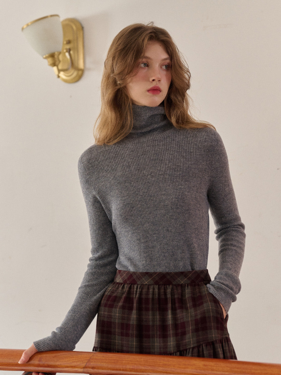 Erin Turtleneck 100% Wool Sweater