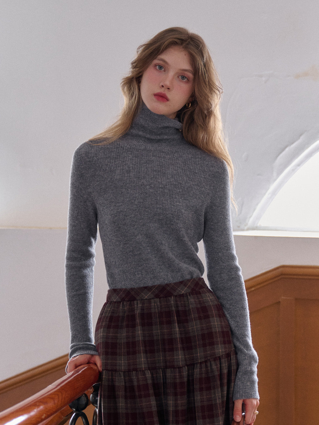 Erin Turtleneck 100% Wool Sweater