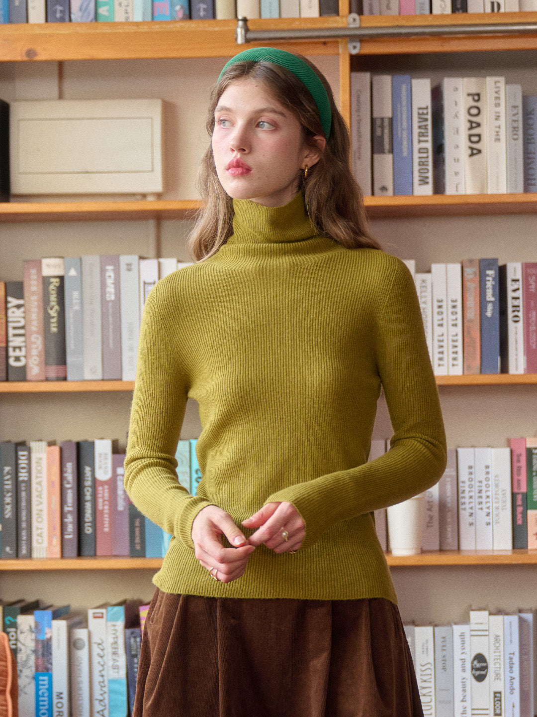 Erin Turtleneck 100% Wool Sweater